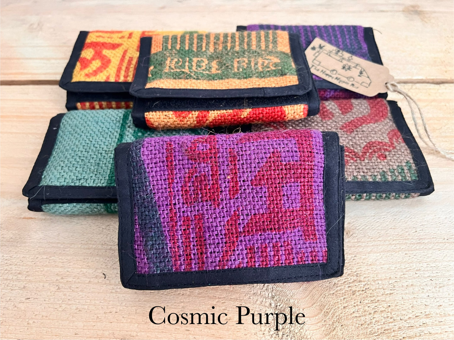 Bohemian Recycled Rice Sack Wallet