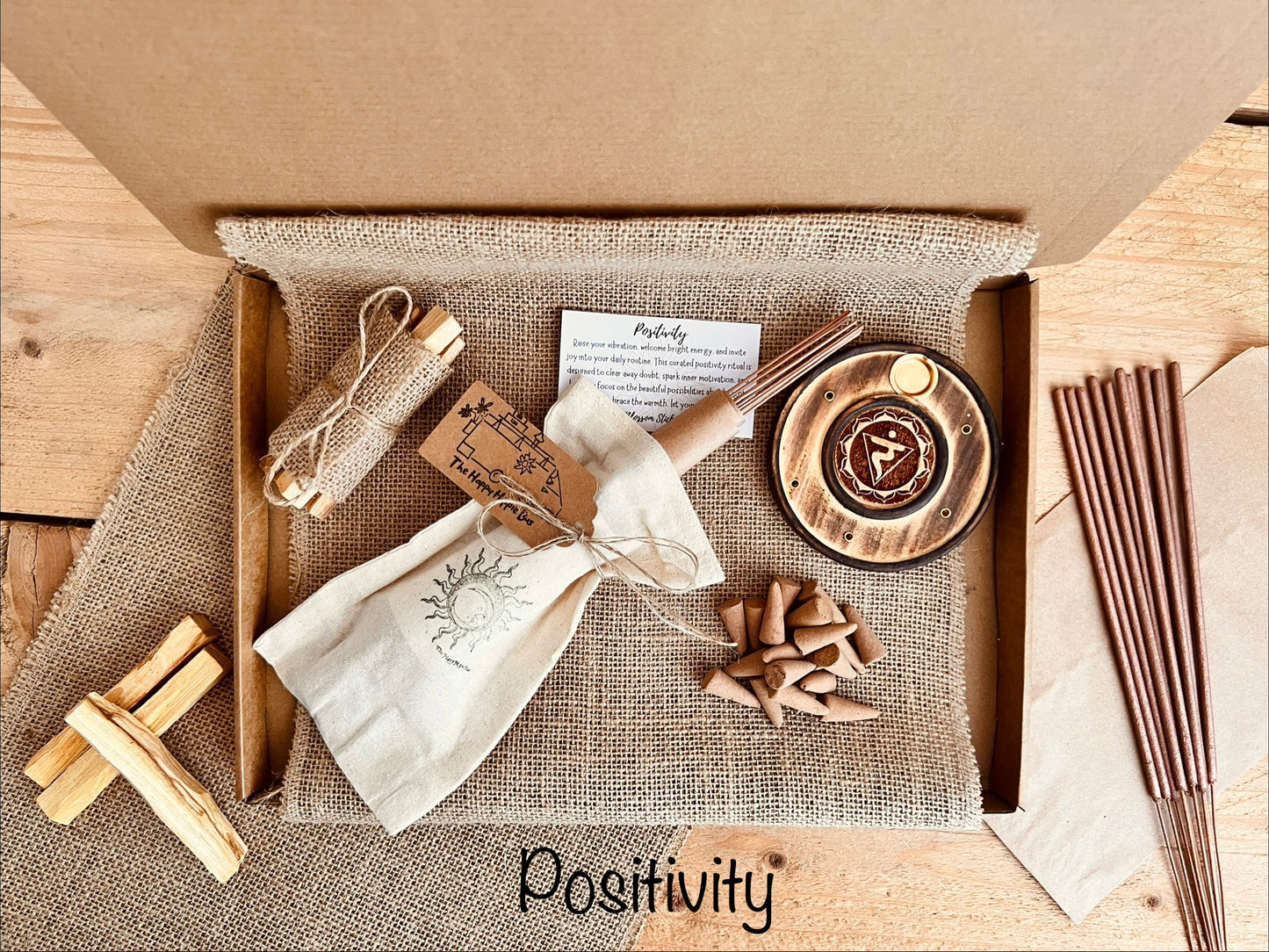 Incense Gift Box, Positivity, Meditation, Self Care, Cleansing Letter Box Gift