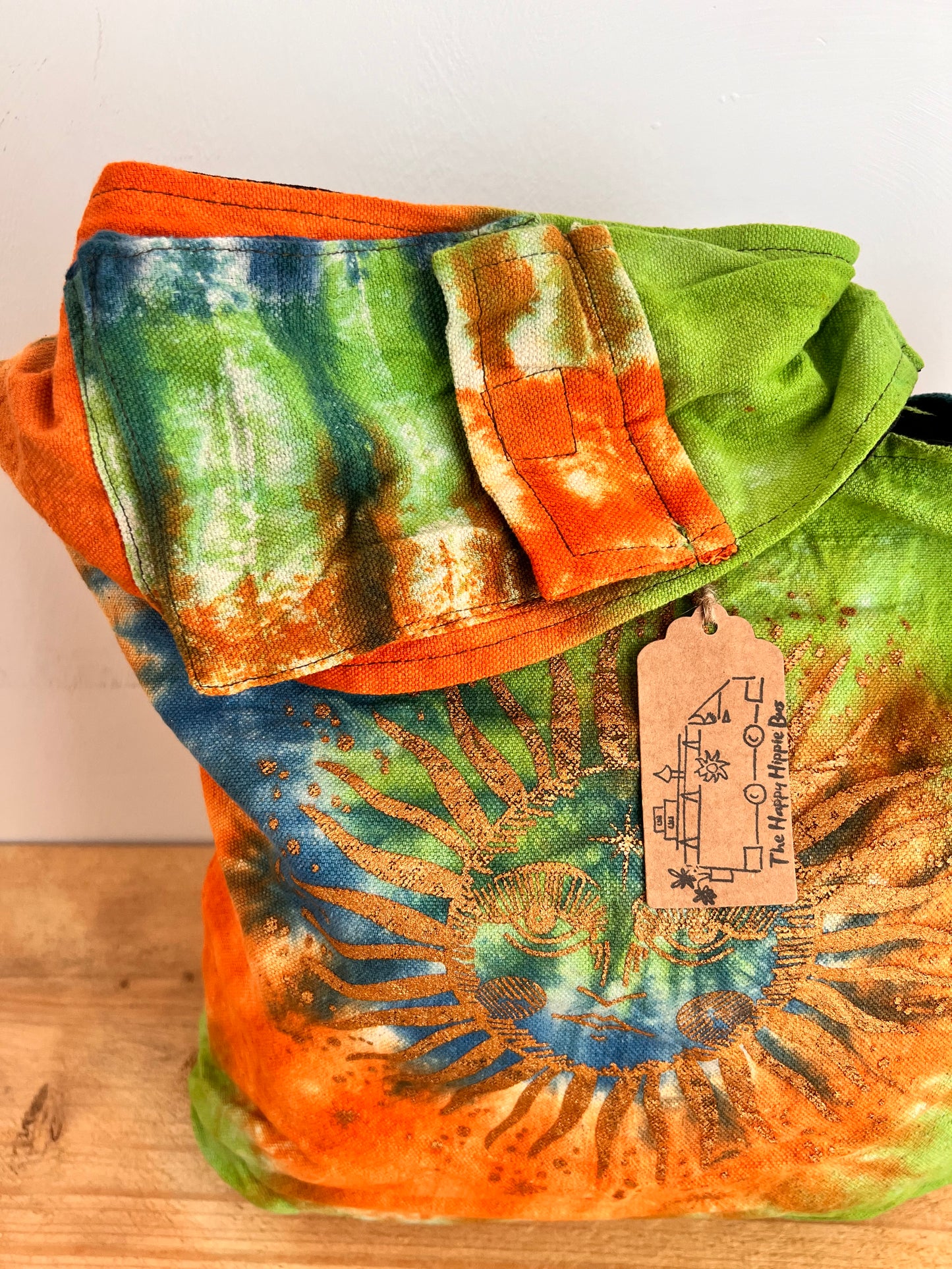 Sun Print Tie-Dye Shoulder Bag