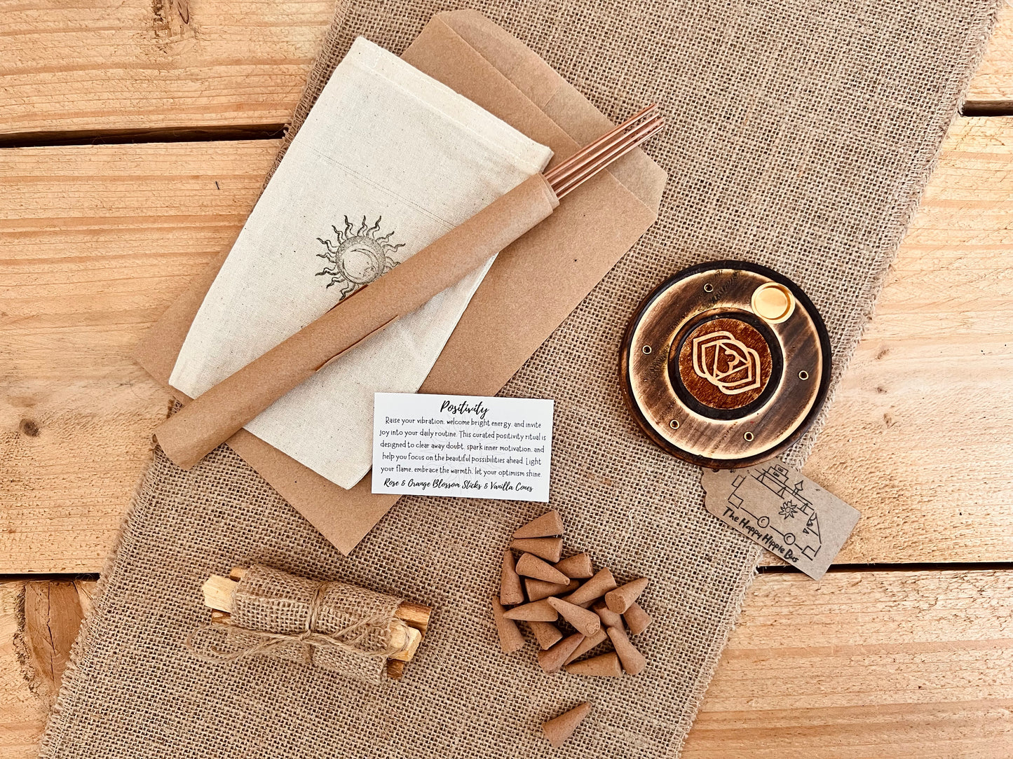 Incense Gift Box, Positivity, Meditation, Self Care, Cleansing Letter Box Gift