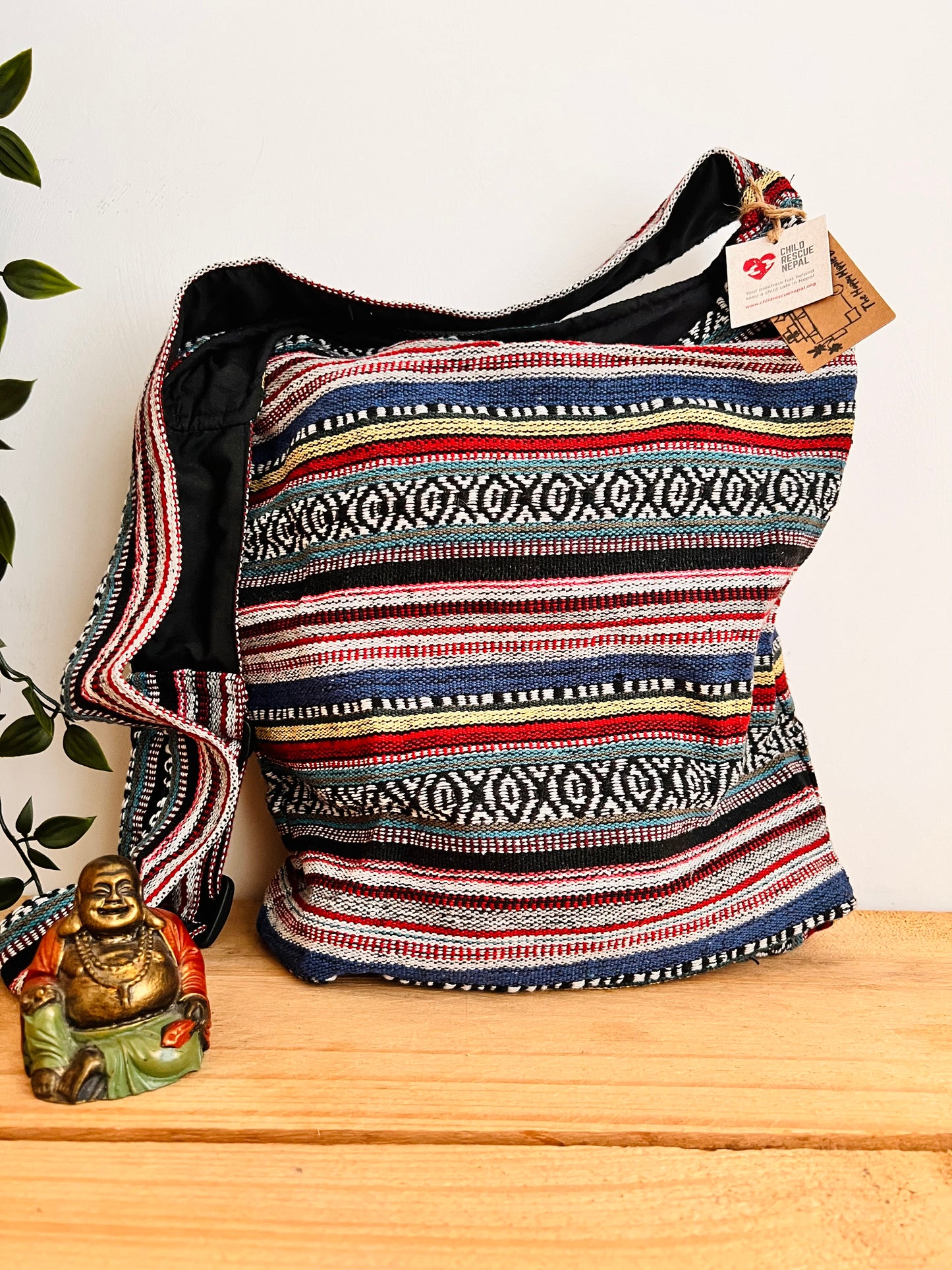 Multi Stripe Hippie Shoulder Bag