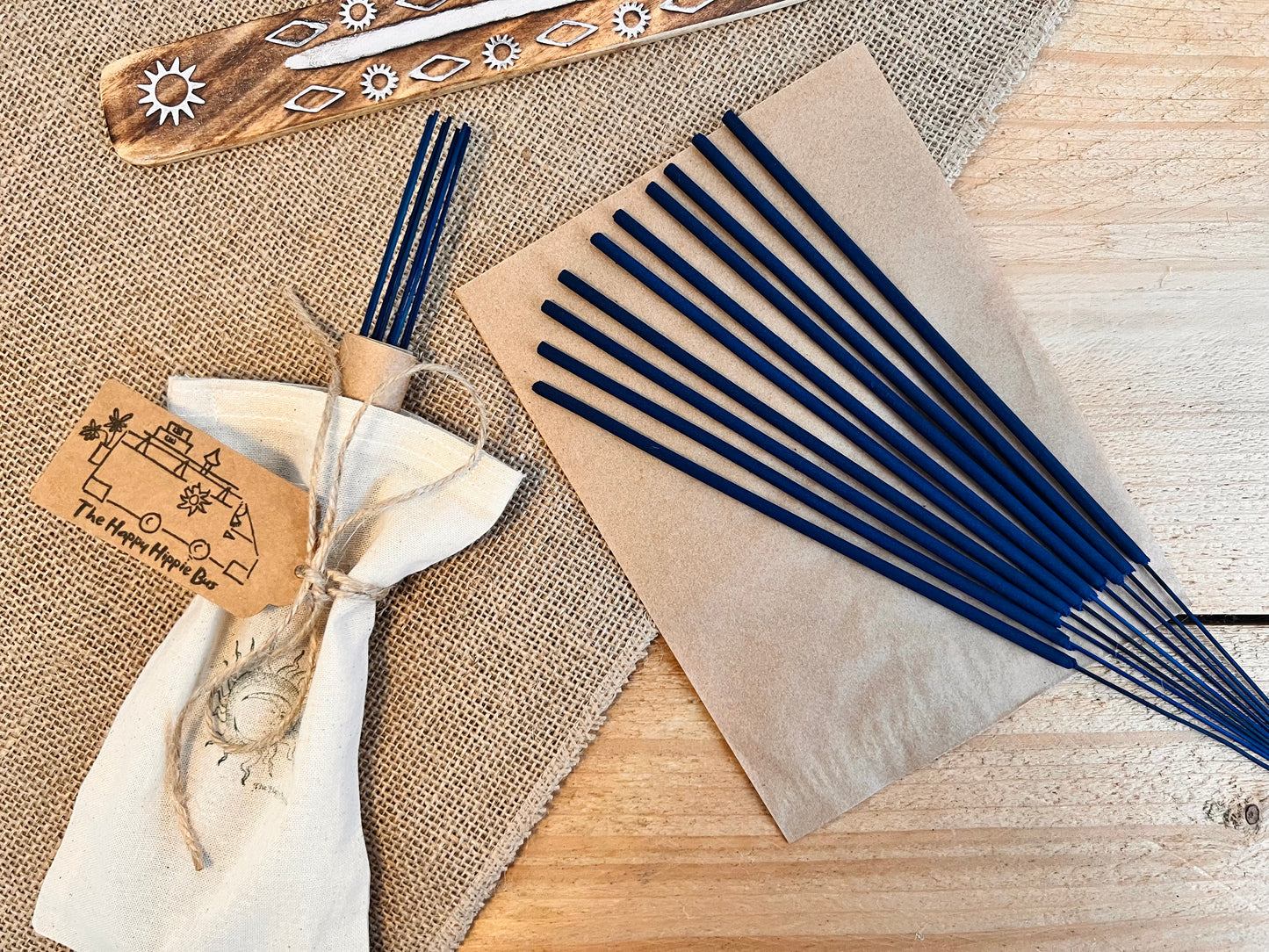 Lavender & Bergamot Hand Dipped Incense Sticks | Calming Floral Citrus Scent | Vegan Eco Plastic Free UK Made