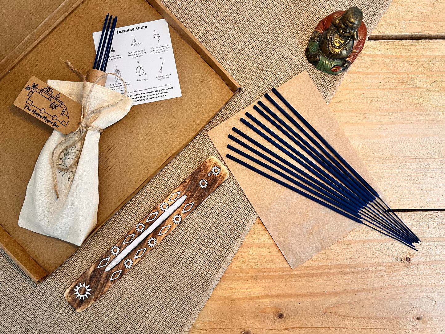 Lavender & Bergamot Hand Dipped Incense Sticks | Calming Floral Citrus Scent | Vegan Eco Plastic Free UK Made