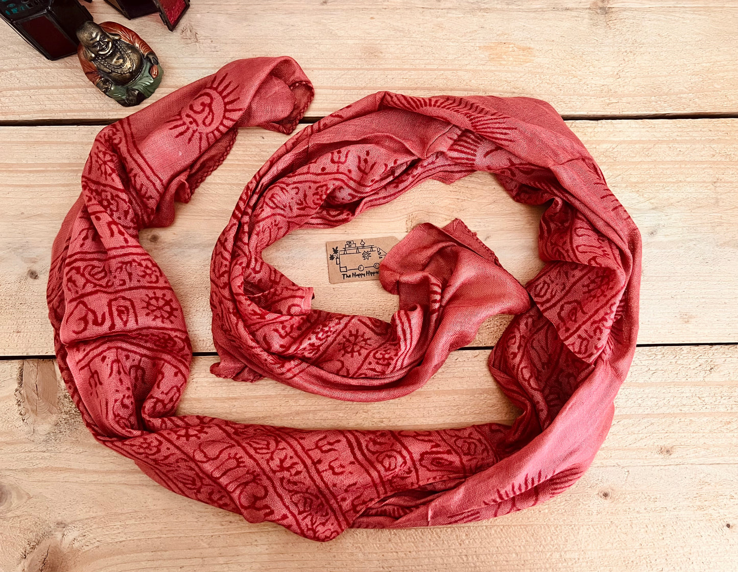 Prayer Print Boho Scarf
