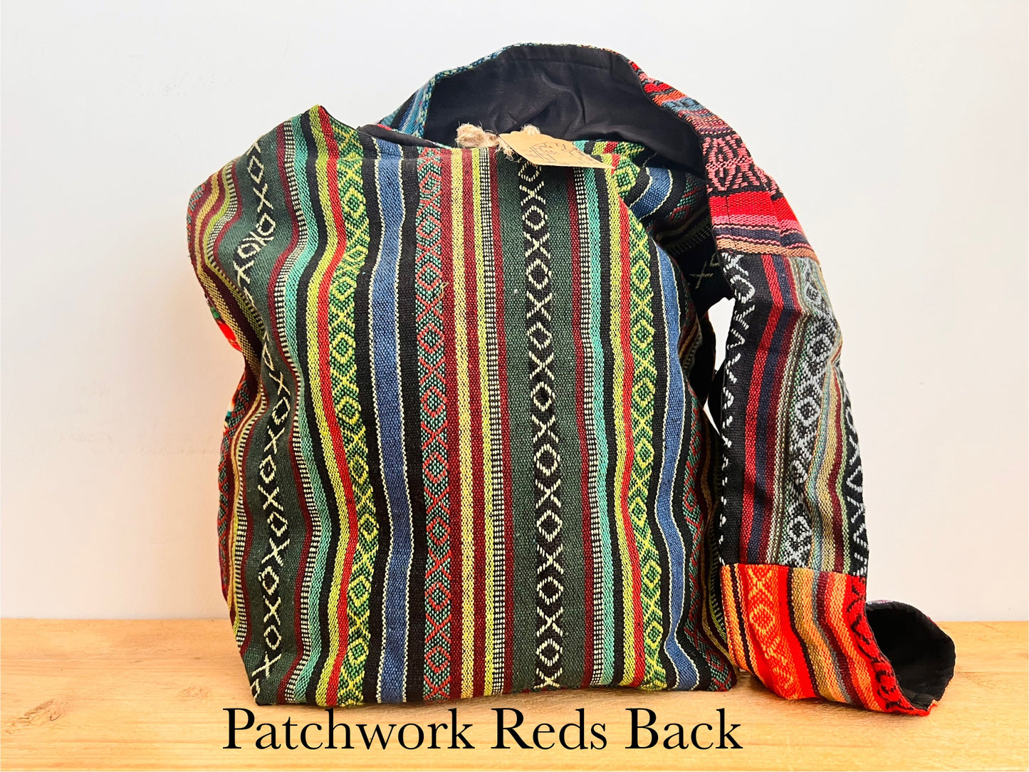 Gheri Patchwork Bohemian Hippie Shoulder Bag Mushroom Design