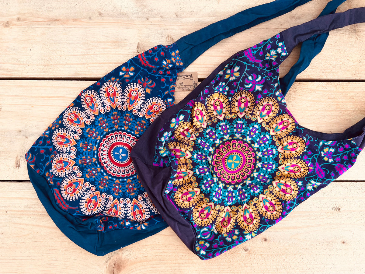 Peacock Mandala Print Shoulder Bag