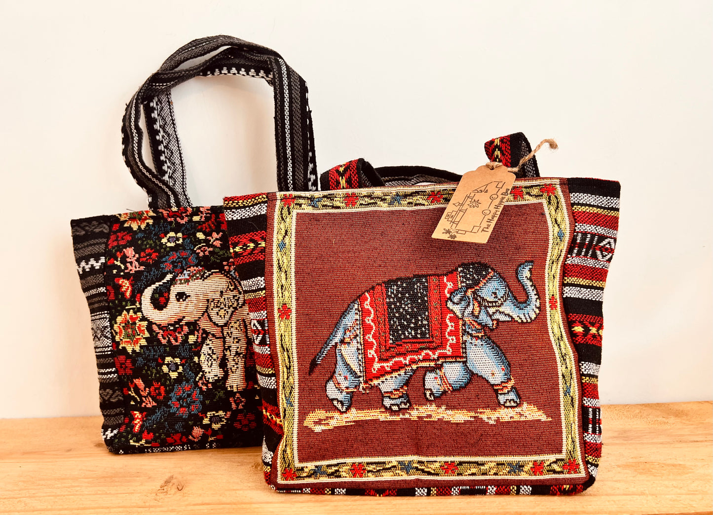 Elephant Print Handbag Bohemian Style
