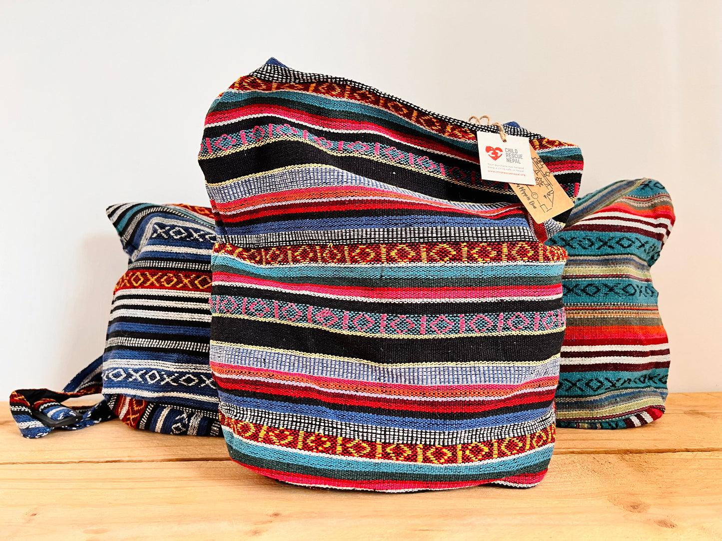 Multi Stripe Hippie Shoulder Bag