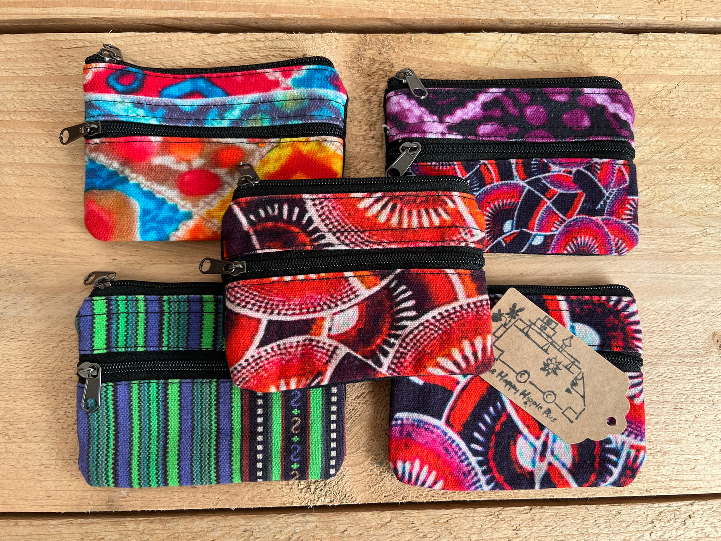 Colourful Hippie Purse Coin Purse Wallet Boho