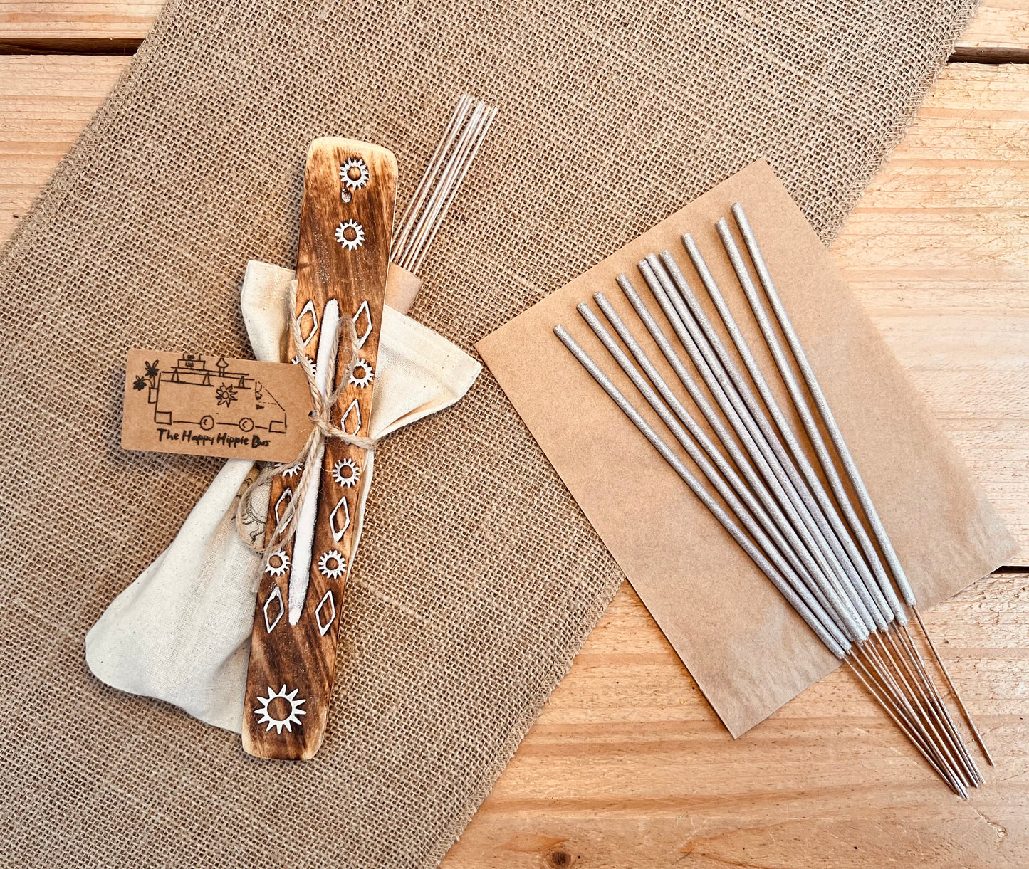 Wildflower Calm Premium Incense Sticks - Hand Dipped, Plastic-Free, Slow 1 Hour Burn