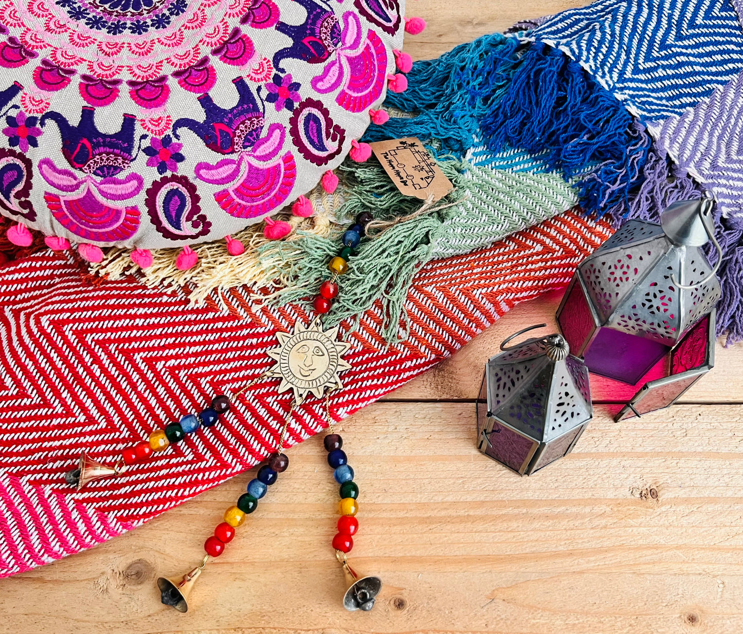 Hippie Home Decor Set - Boho, Meditation & Relaxation Bundle