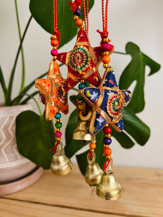 Hanging Fabric Bohemian Star Bell