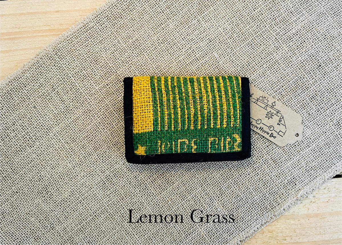 Bohemian Recycled Rice Sack Wallet