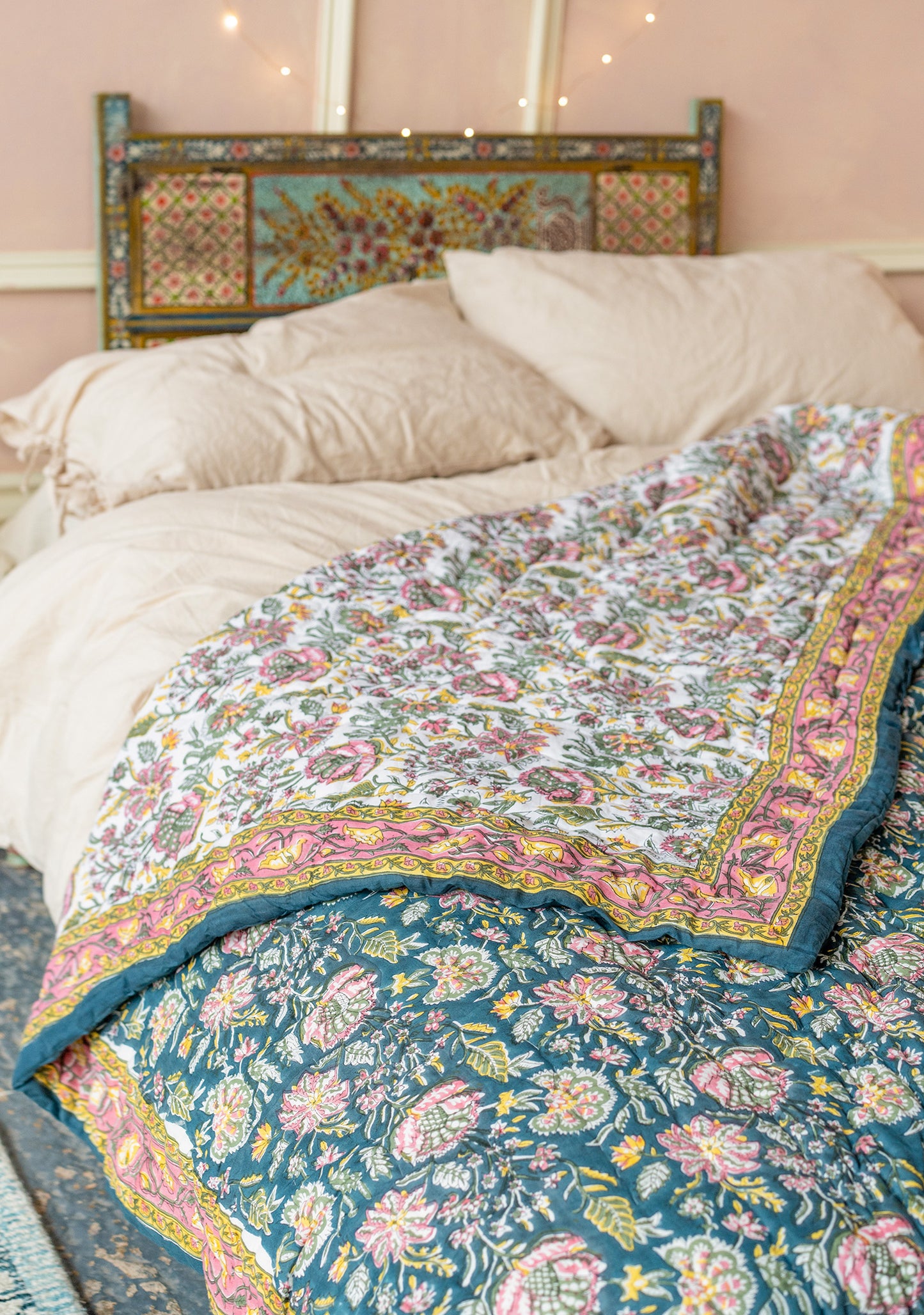 Handmade fair trade boho hippie bedspread bed throw blanket 