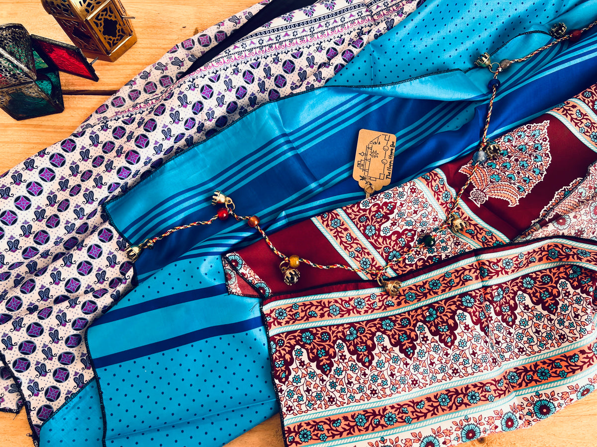 Handmade Bohemian Recycled Sari Silk Scarf – The Happy Hippie Bus