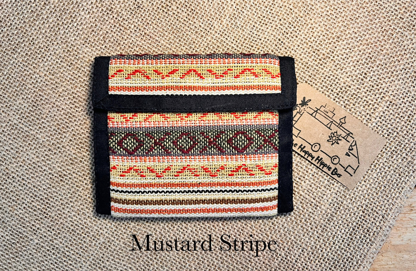 Hand Woven Recycled Cotton Hippie Wallet