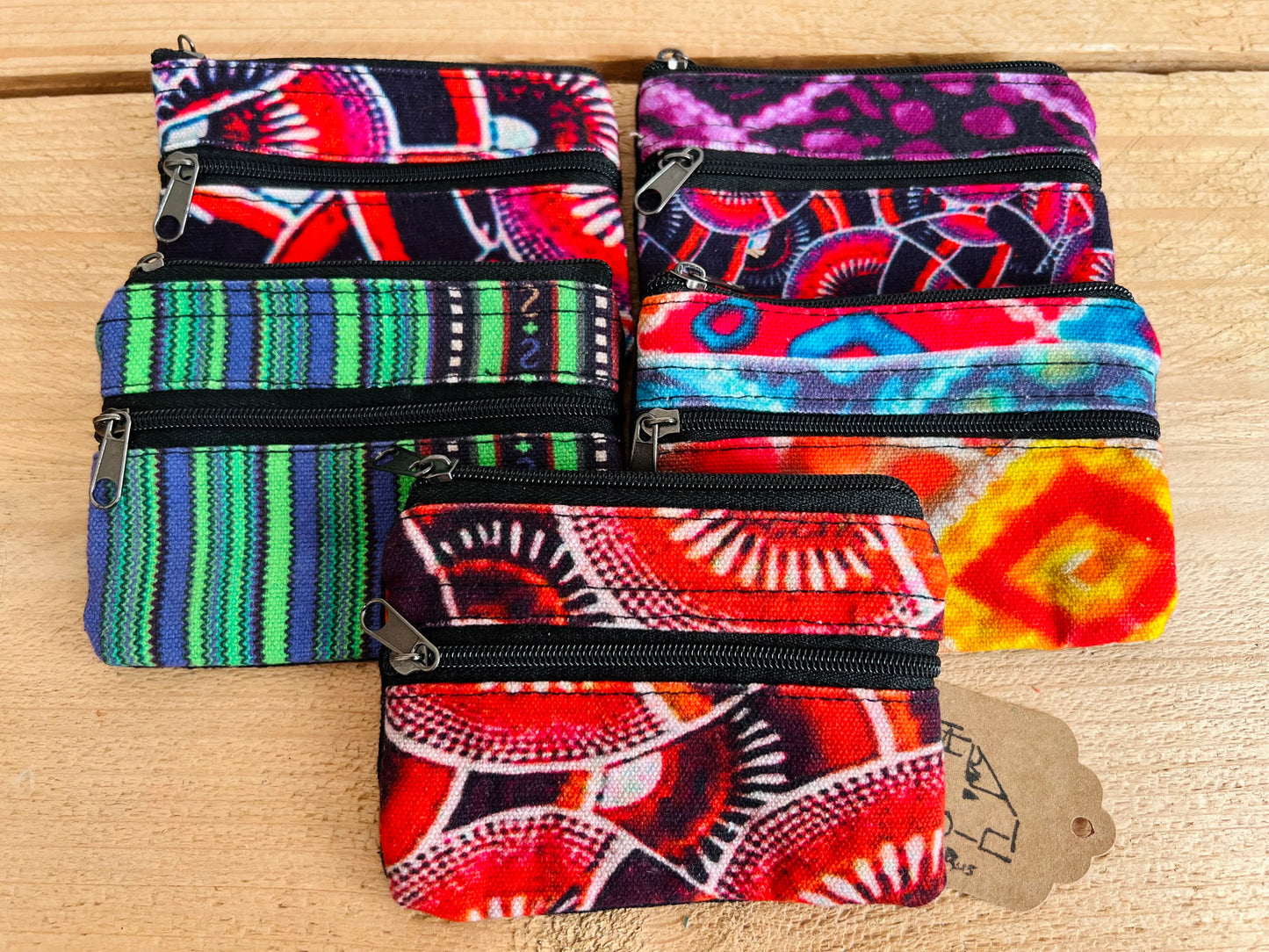 Colourful Hippie Purse Coin Purse Wallet Boho