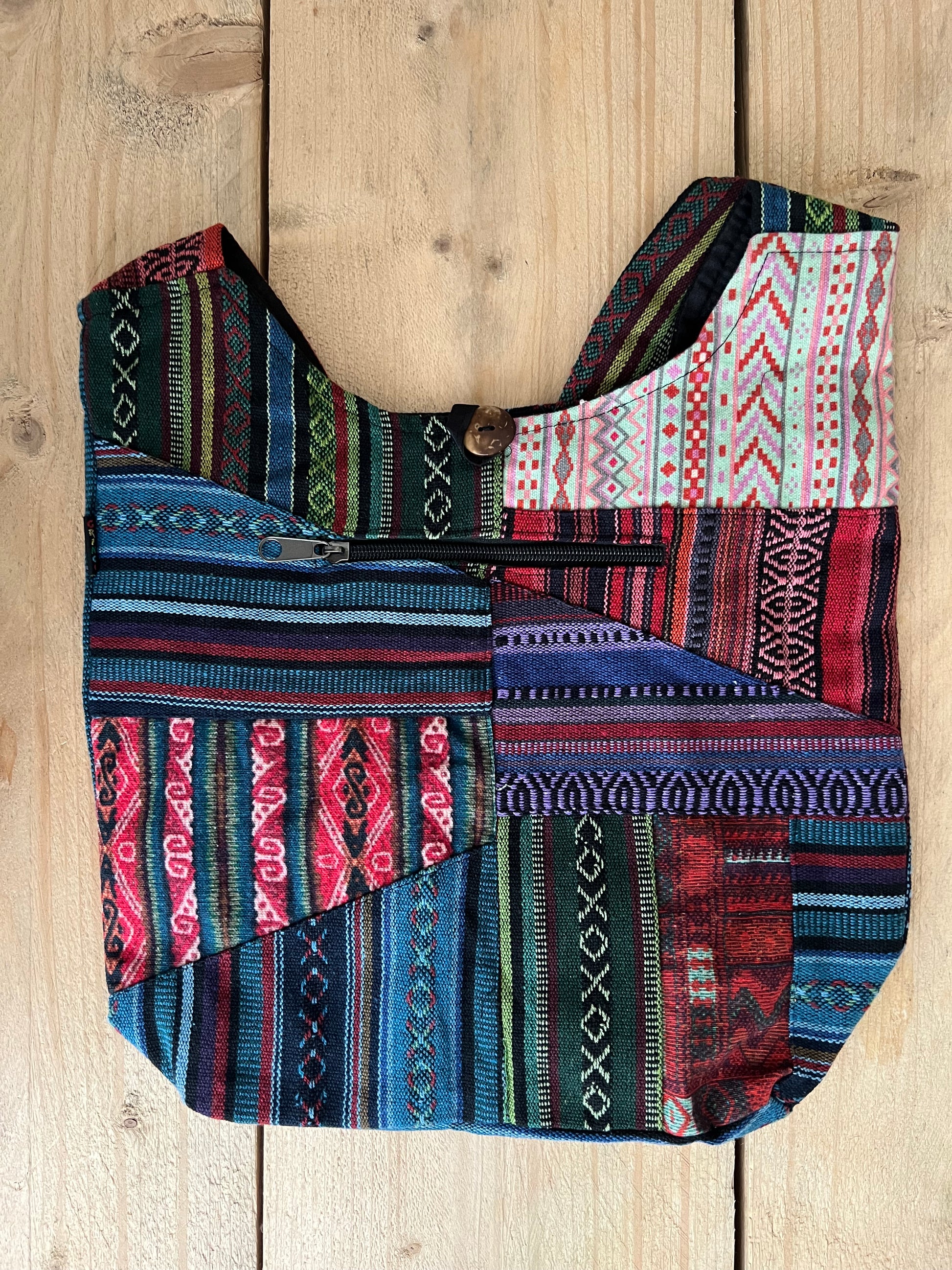 Gheri Patchwork Bohemian Shoulder Bag – The Happy Hippie Bus