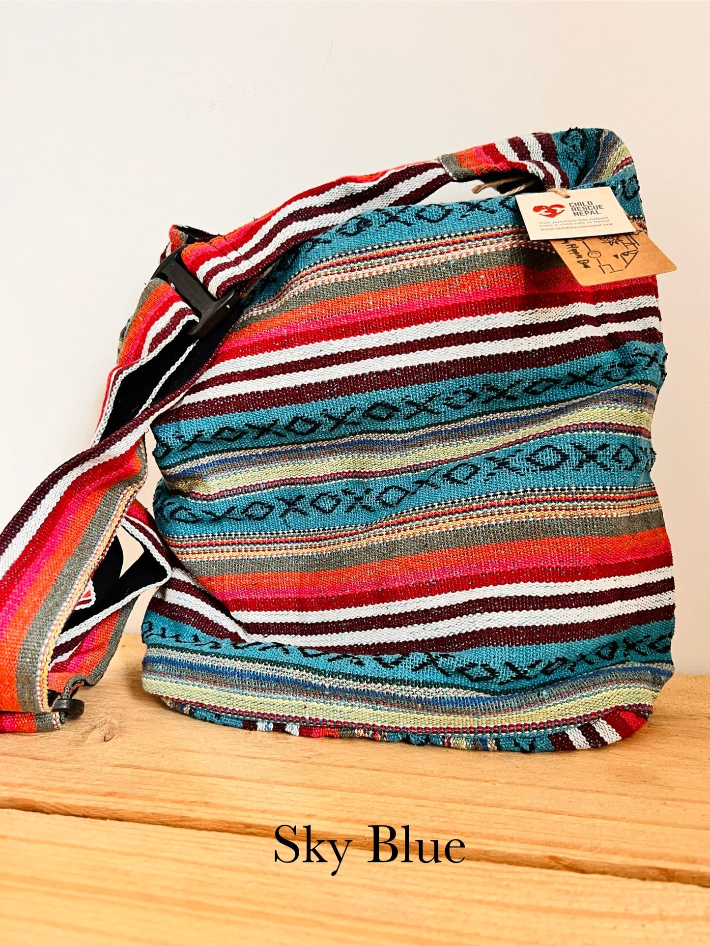Multi Stripe Hippie Shoulder Bag