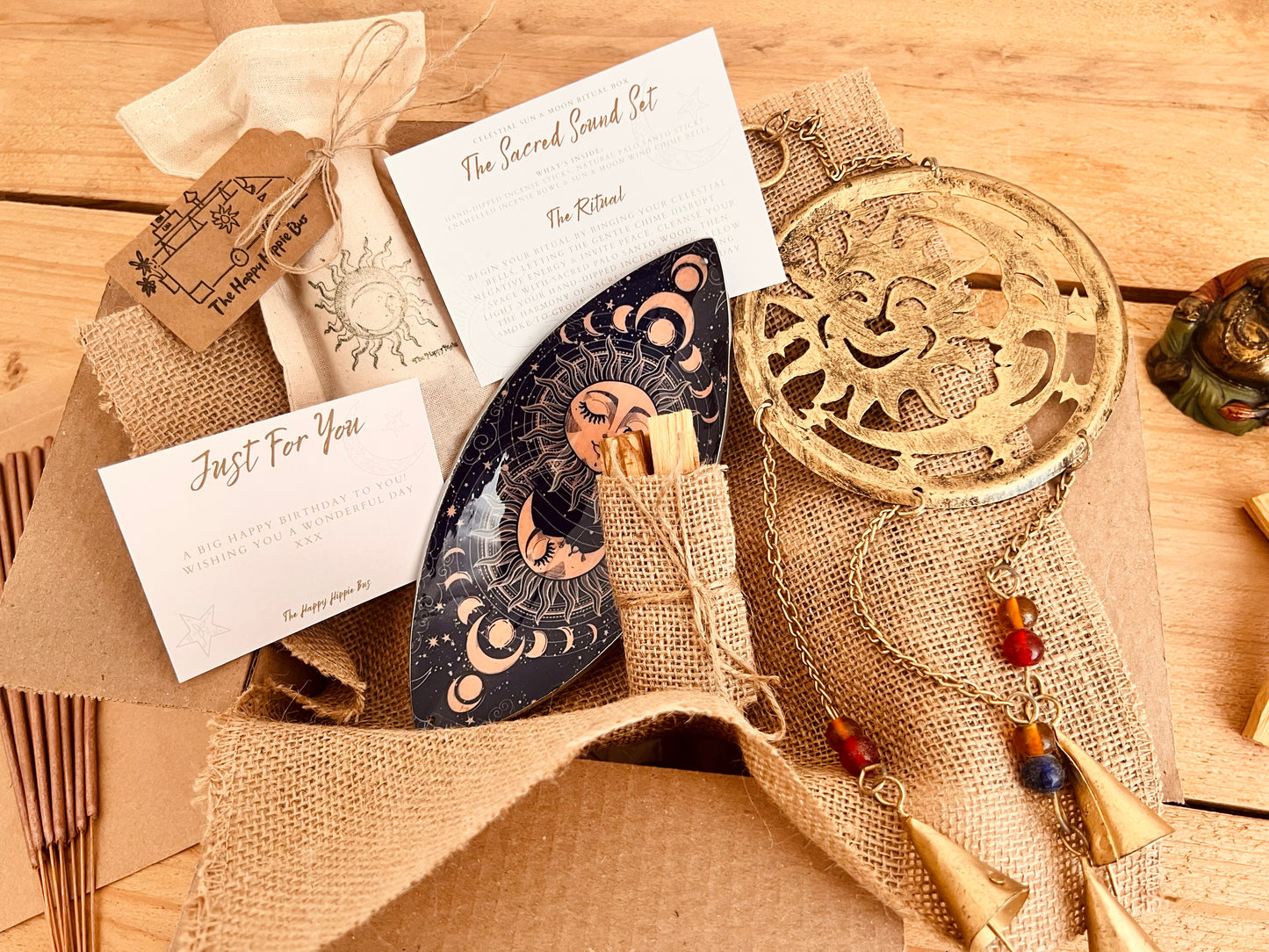 Celestial Sun and Moon Gift Box - Incense Ritual Gift Set
