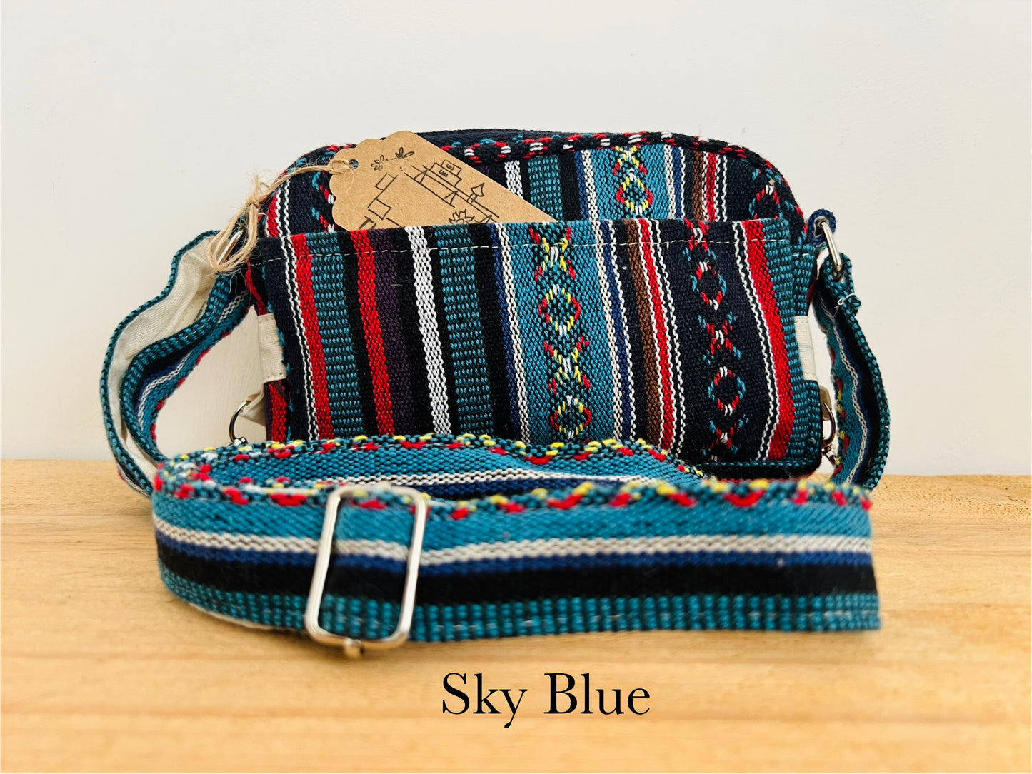 Handmade Fair Trade Ethical Bohemian Stripped Hippie Shoulder Bag 