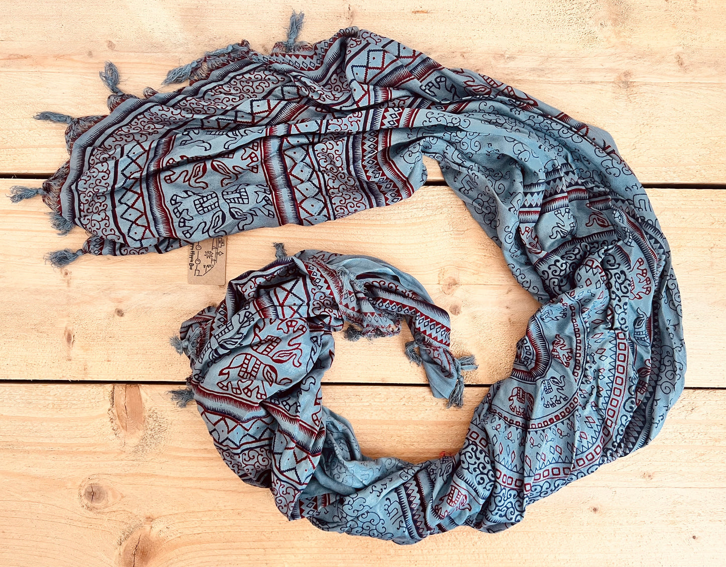 Mandala Print Boho Scarf