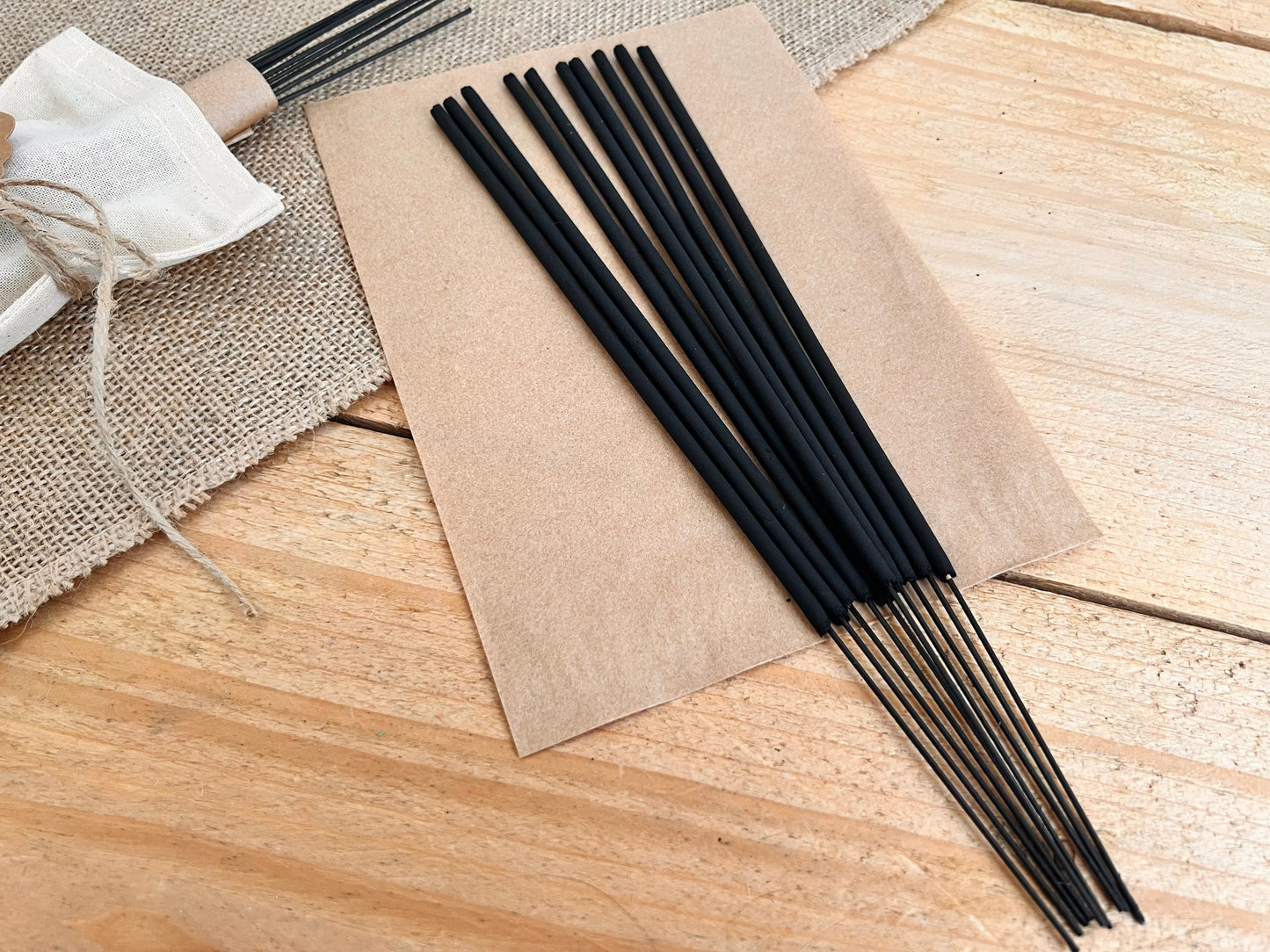 Black Pomegranate Hand Dipped Incense Sticks Fruity Spiced Scent Handmade Vegan Eco