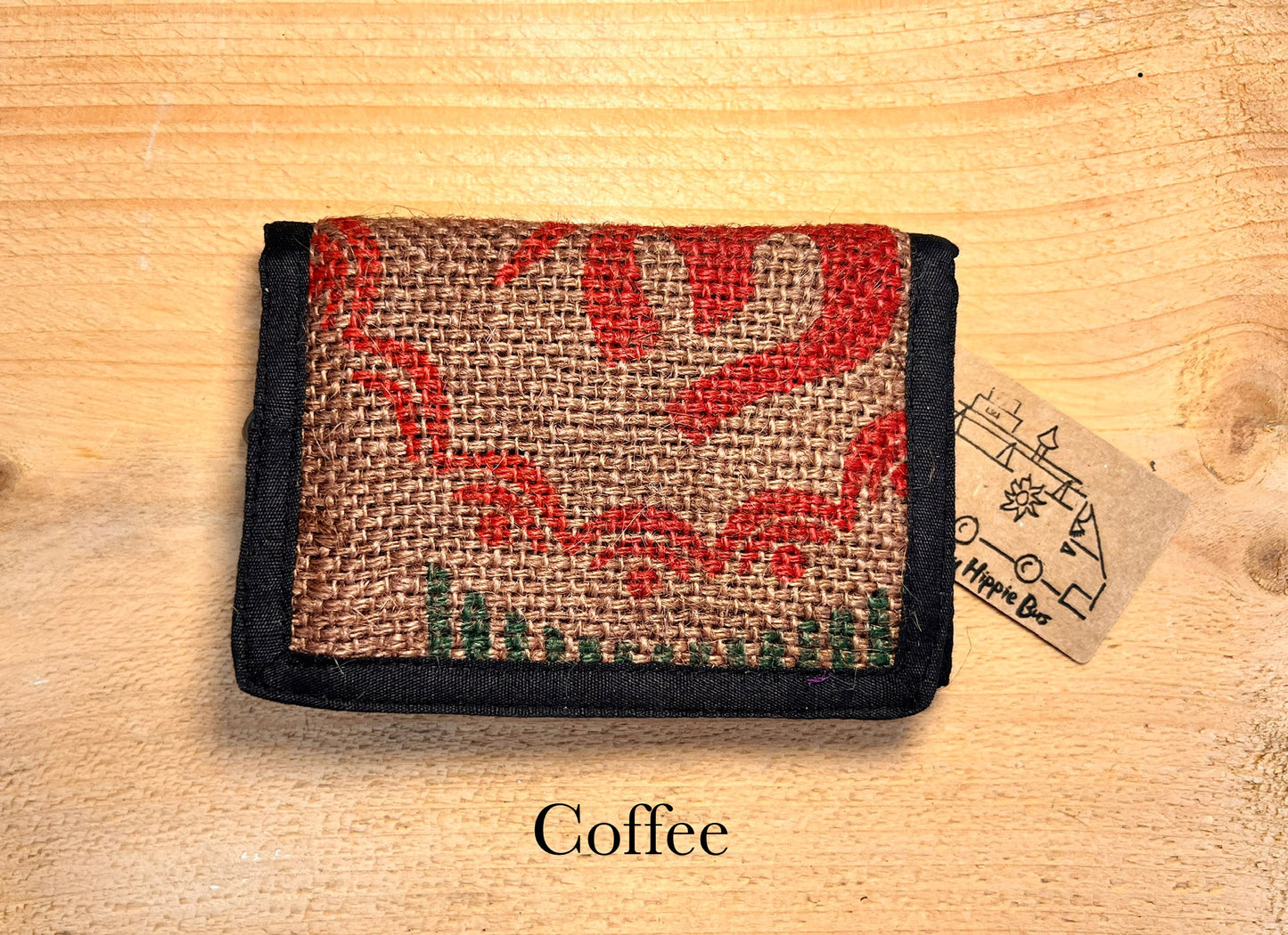Bohemian Recycled Rice Sack Wallet