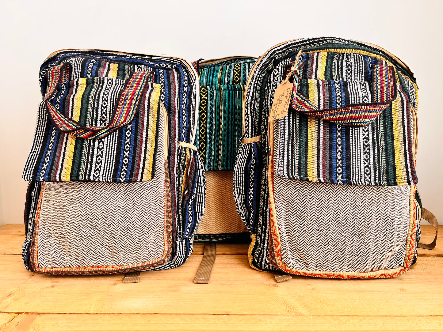 Handmade Fair Trade Ethically Sourced Bohemian Hippie Backpack 