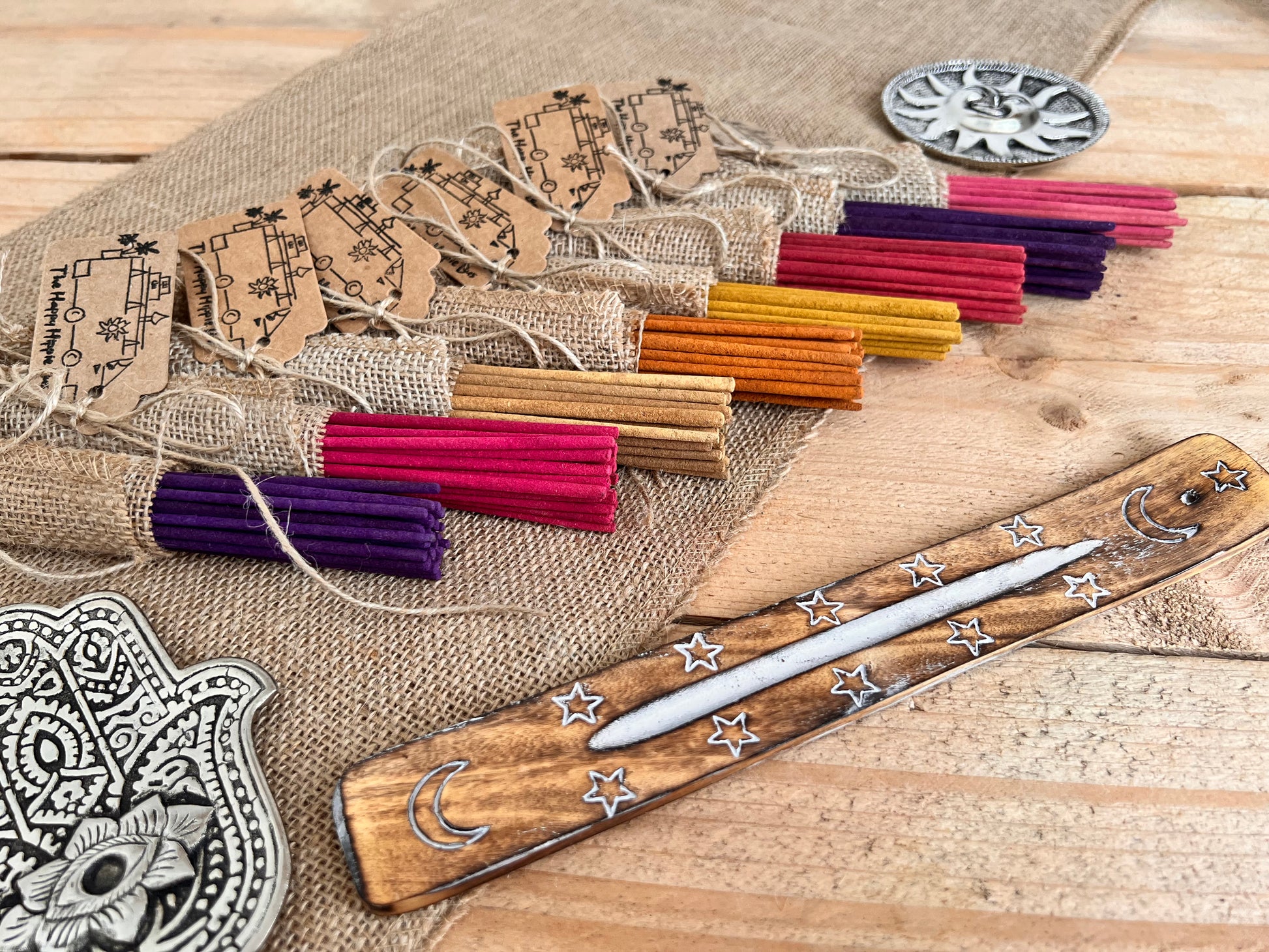 Handmade fair trade ethically sourced Indian incense sticks mixed scents incense Joss sticks handmade plastic free eco home fragrance incense pack of 25 incense sticks boho home