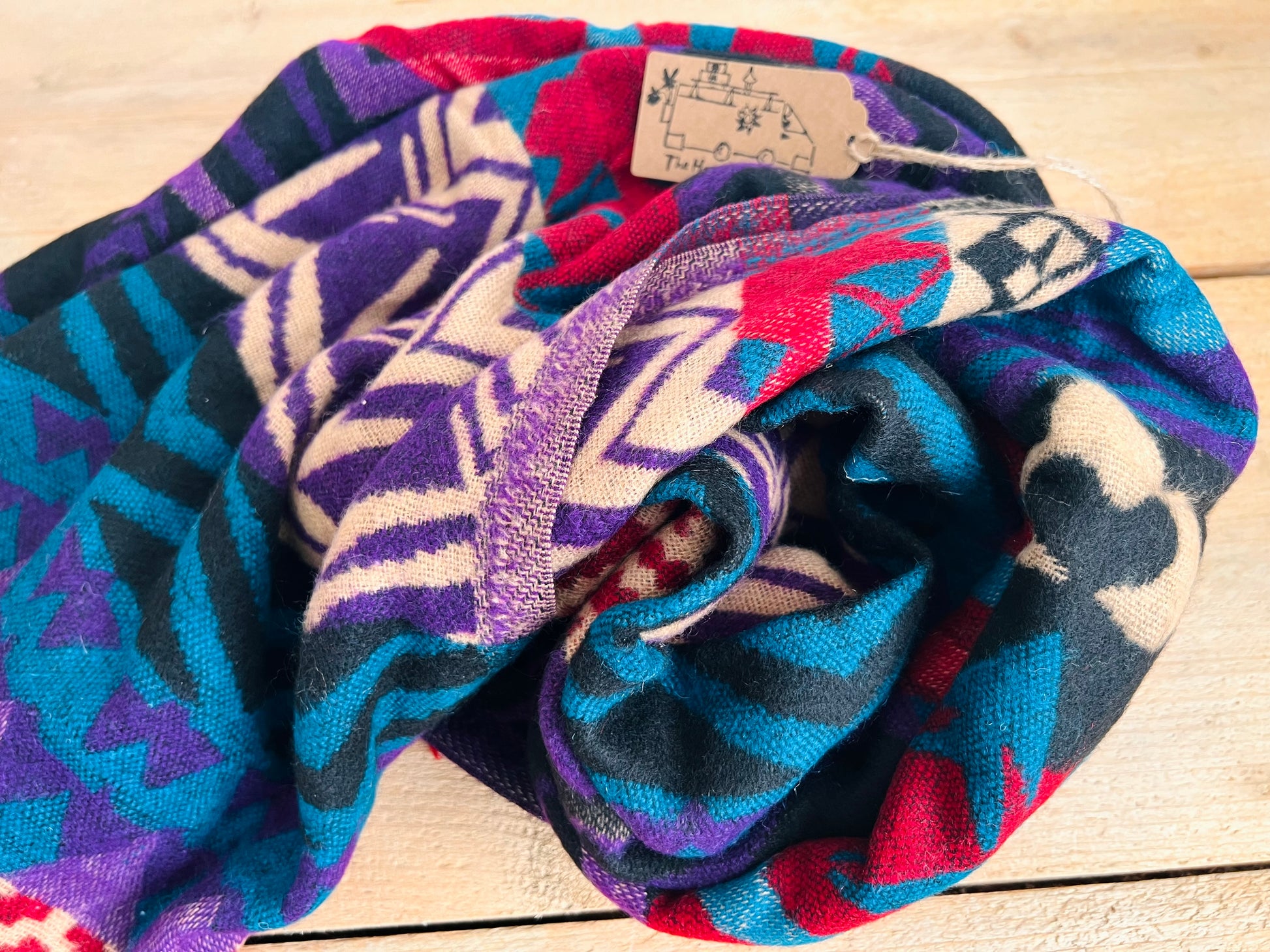 Recycled cotton bohemian blanket handmade hippie sofa bed throw 