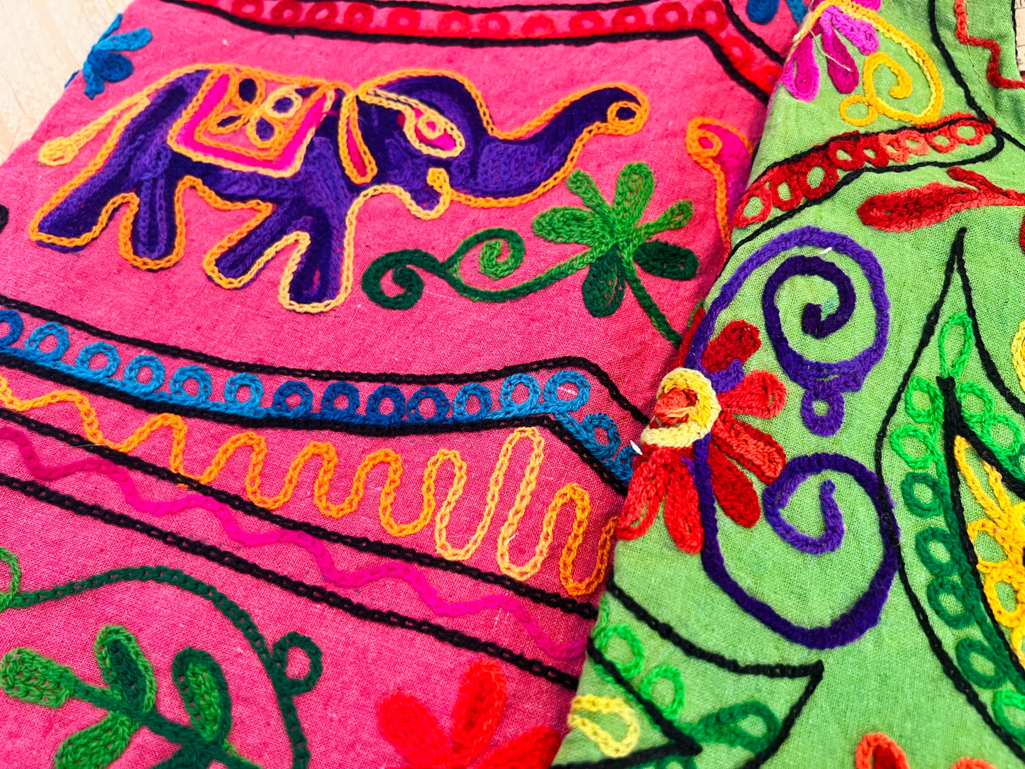 Bohemian Hippie Shoulder Bag Hand Embroidered