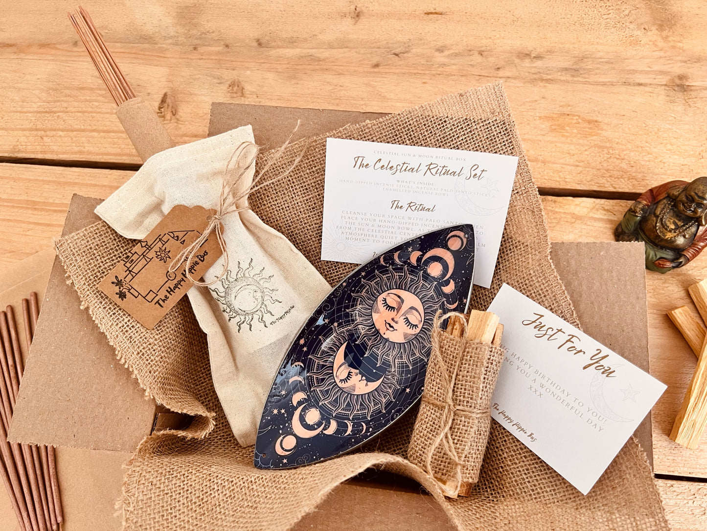 Celestial Sun and Moon Gift Box - Incense Ritual Gift Set