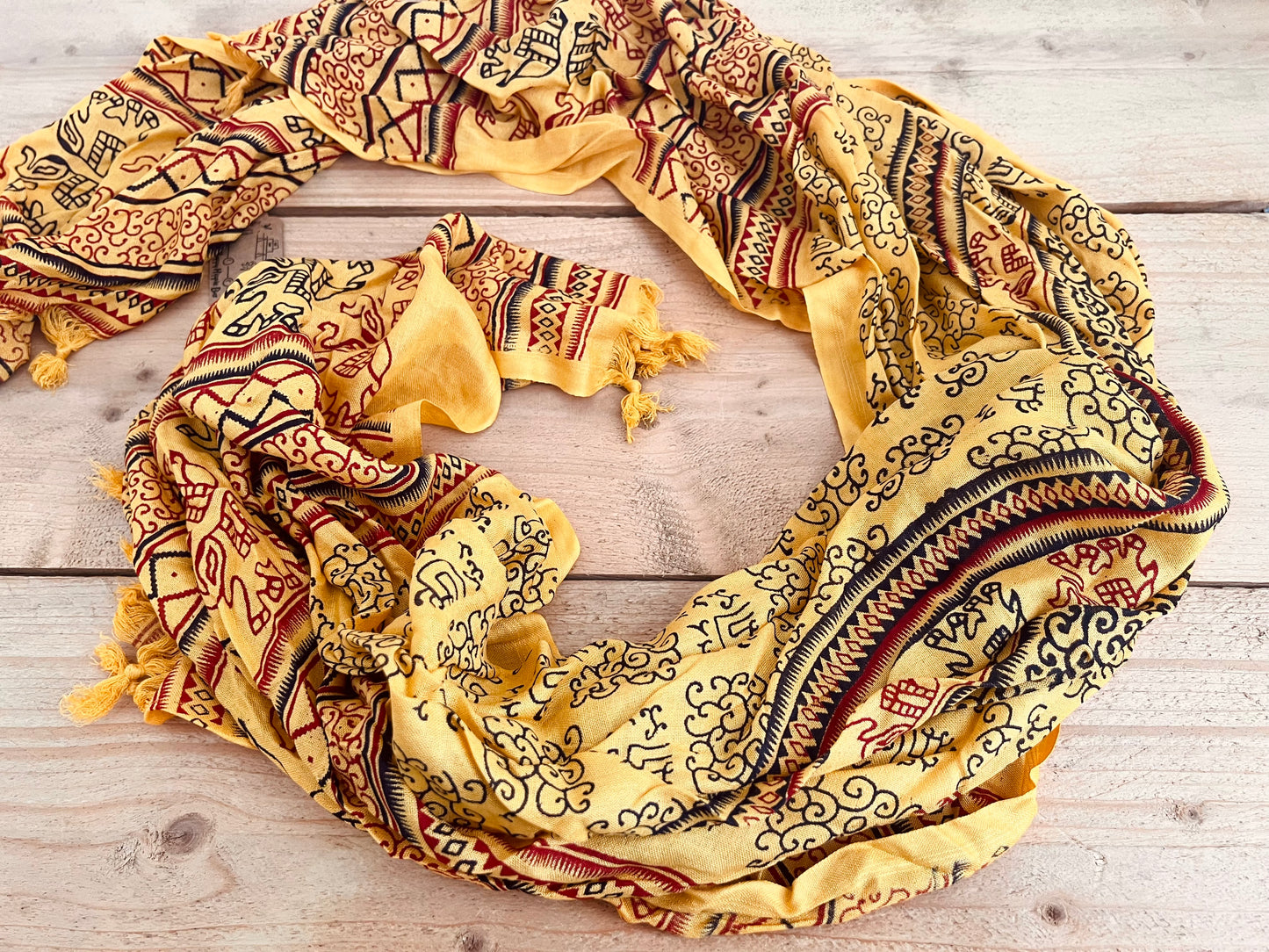 Mandala Print Boho Scarf