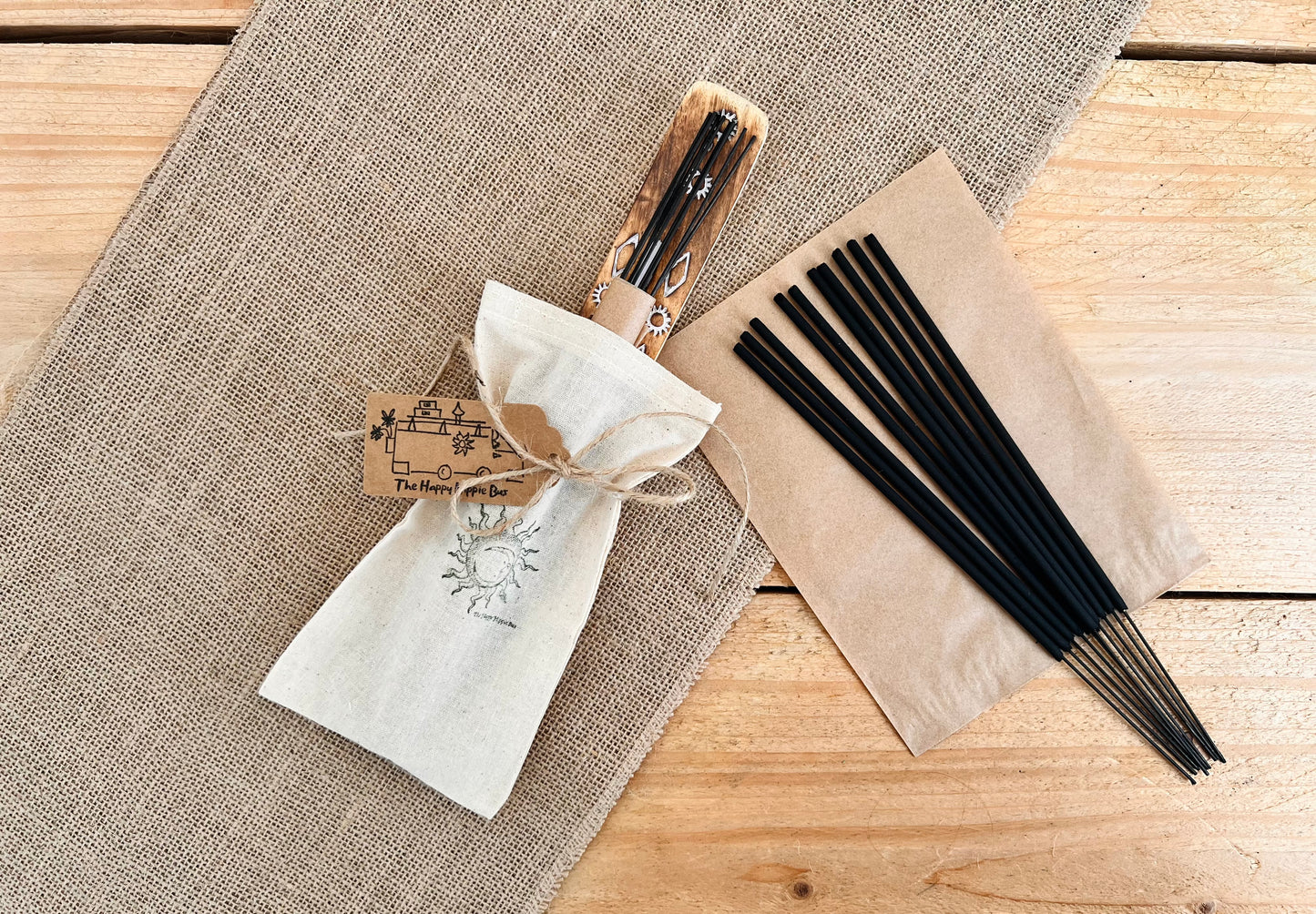 Black Pomegranate Hand Dipped Incense Sticks Fruity Spiced Scent Handmade Vegan Eco