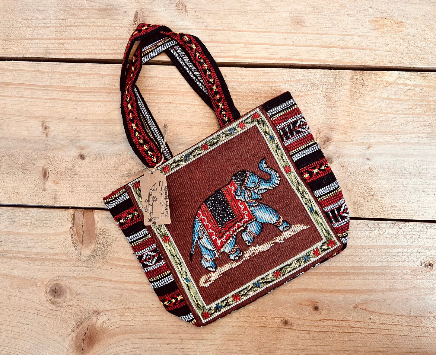 Elephant Print Handbag Bohemian Style