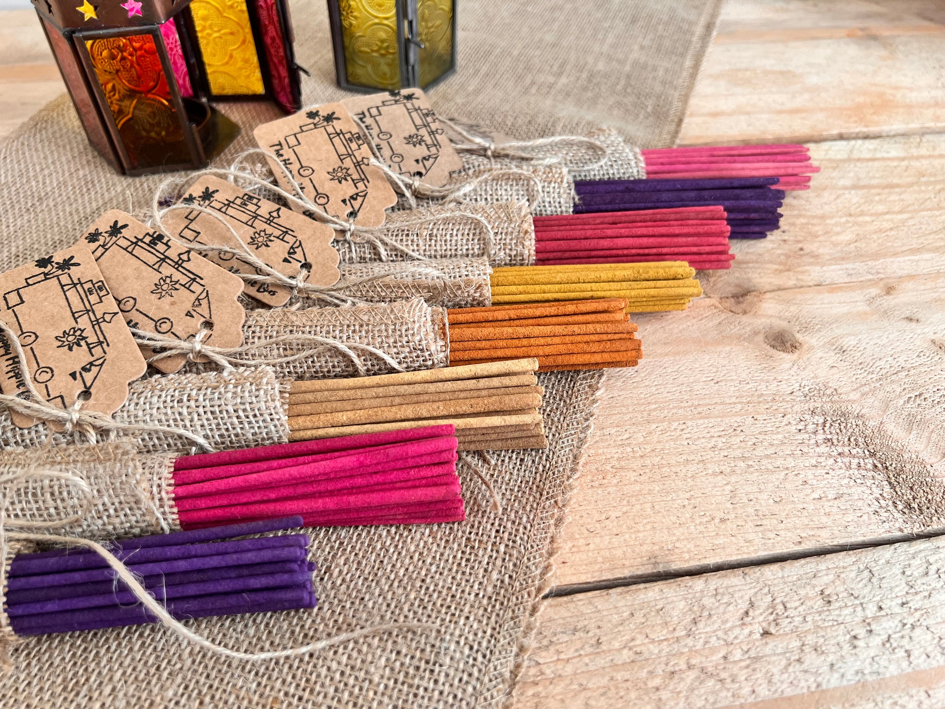 Handmade fair trade ethically sourced Indian incense sticks mixed scents incense Joss sticks handmade plastic free eco home fragrance incense pack of 25 incense sticks boho home