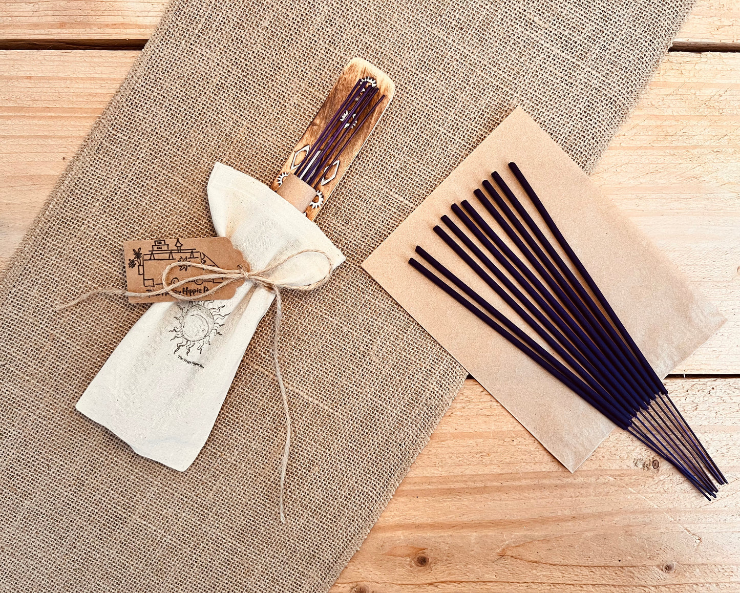 Wild Fig & Vine - Fruity Floral Premium Incense Sticks - Hand Dipped, Plastic-Free, Slow 1 Hour Burn