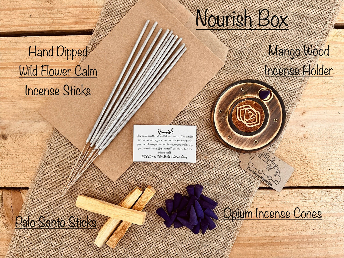 Incense Gift Box, Positivity, Meditation, Self Care, Cleansing Letter Box Gift