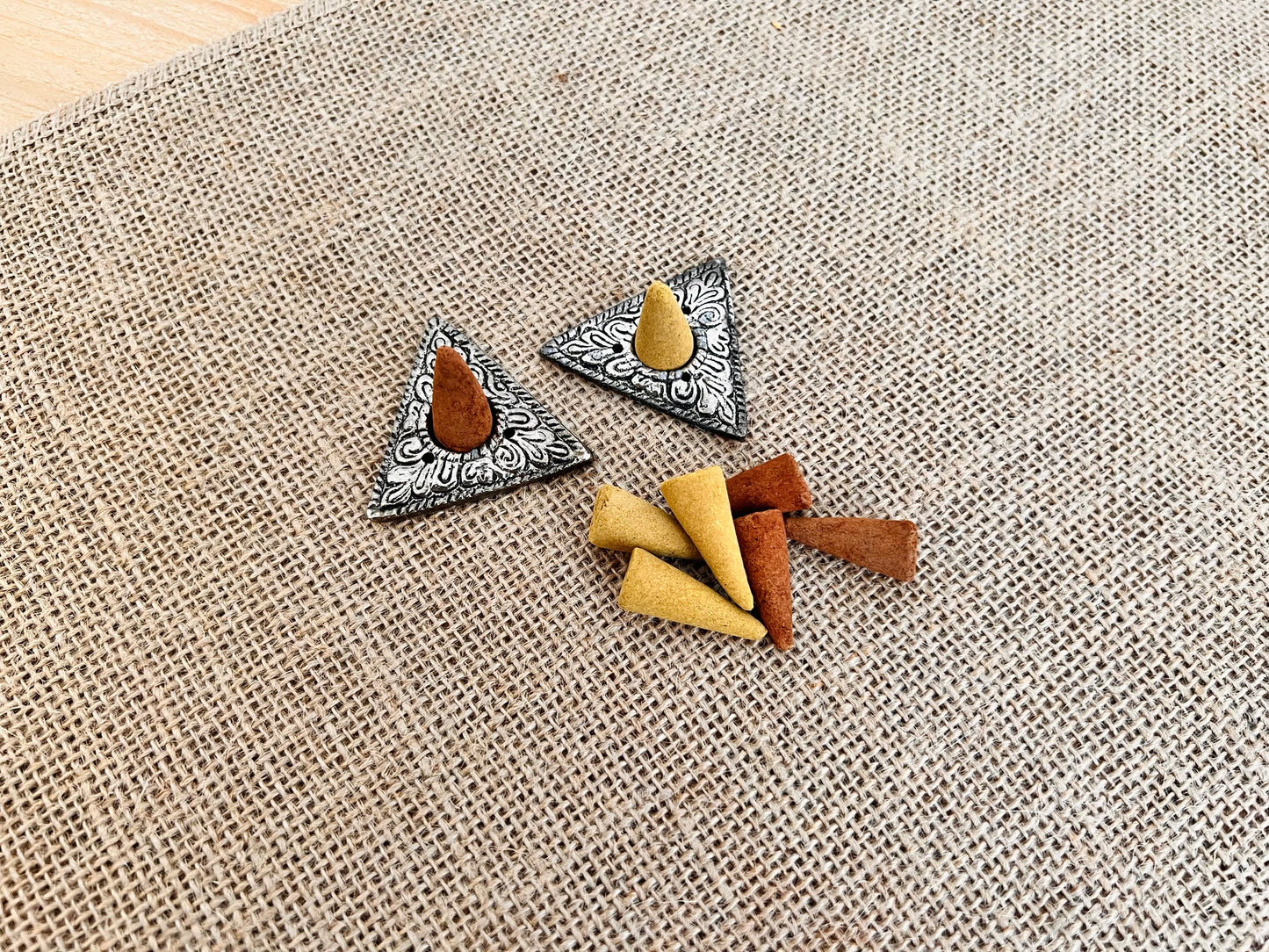 Mini Silver Incense Cone Holder
