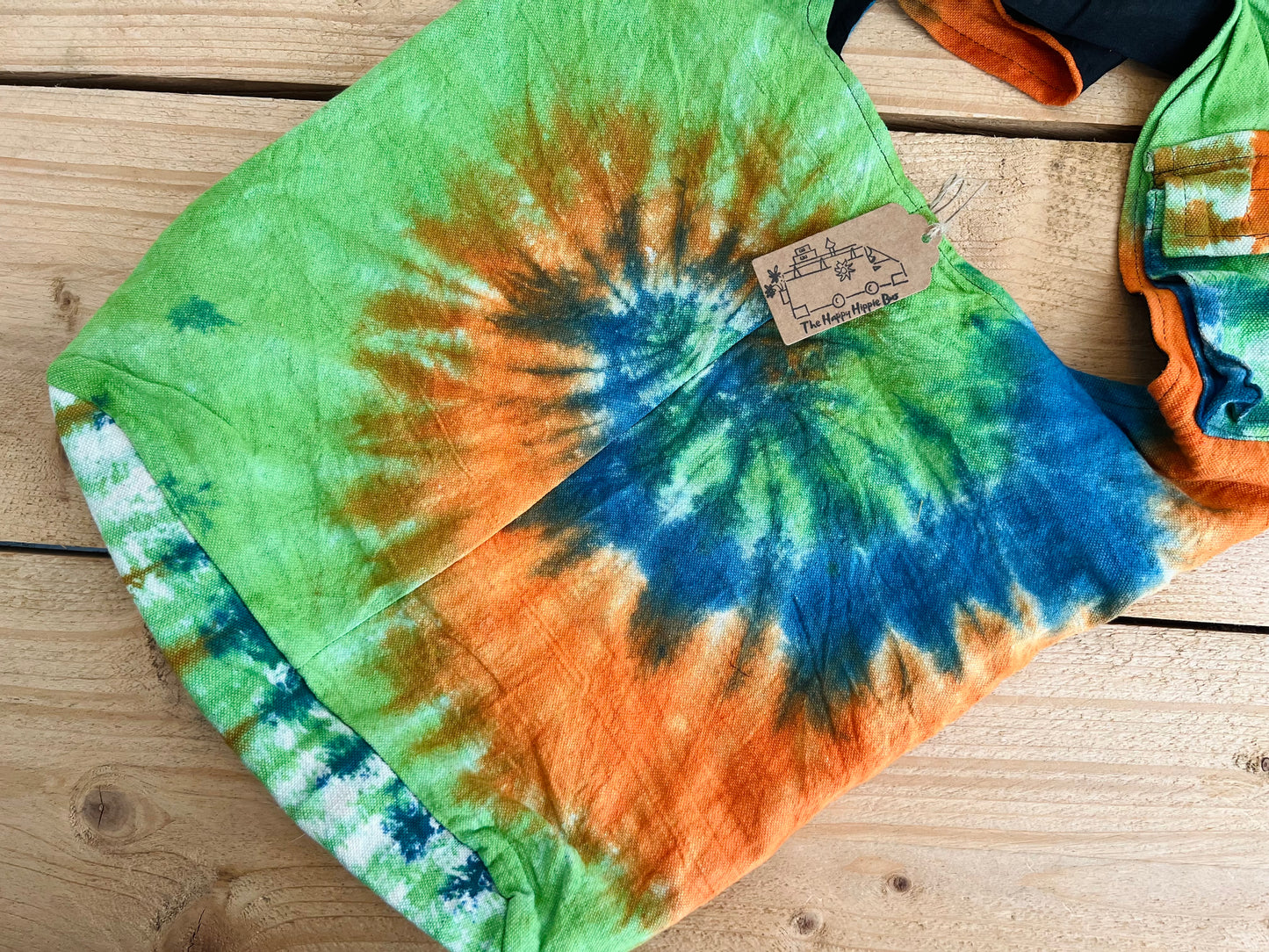 Sun Print Tie-Dye Shoulder Bag