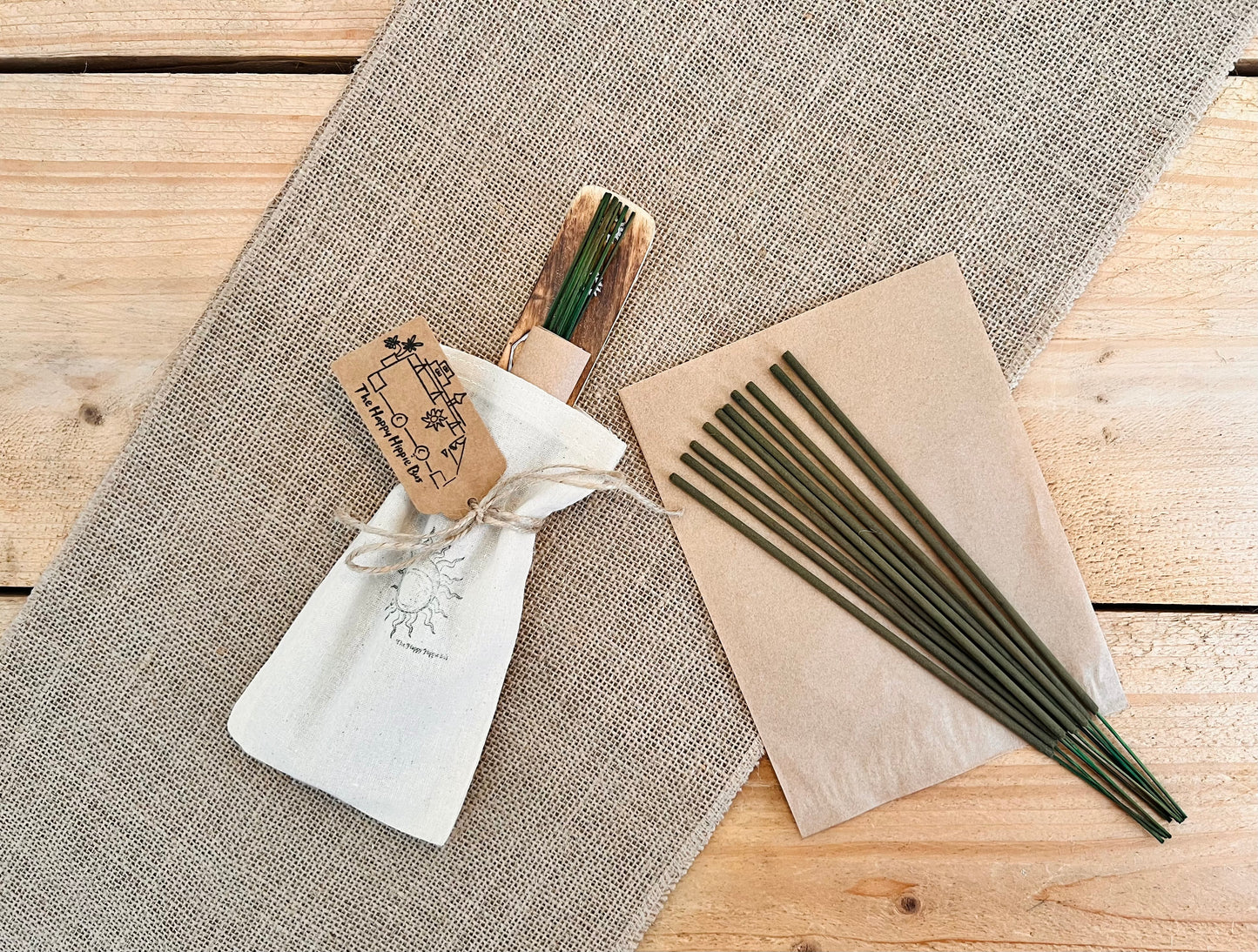 Botanical Incense Sticks Floral Herbal Fragrance Handmade Vegan Eco Friendly 'True Hippie’