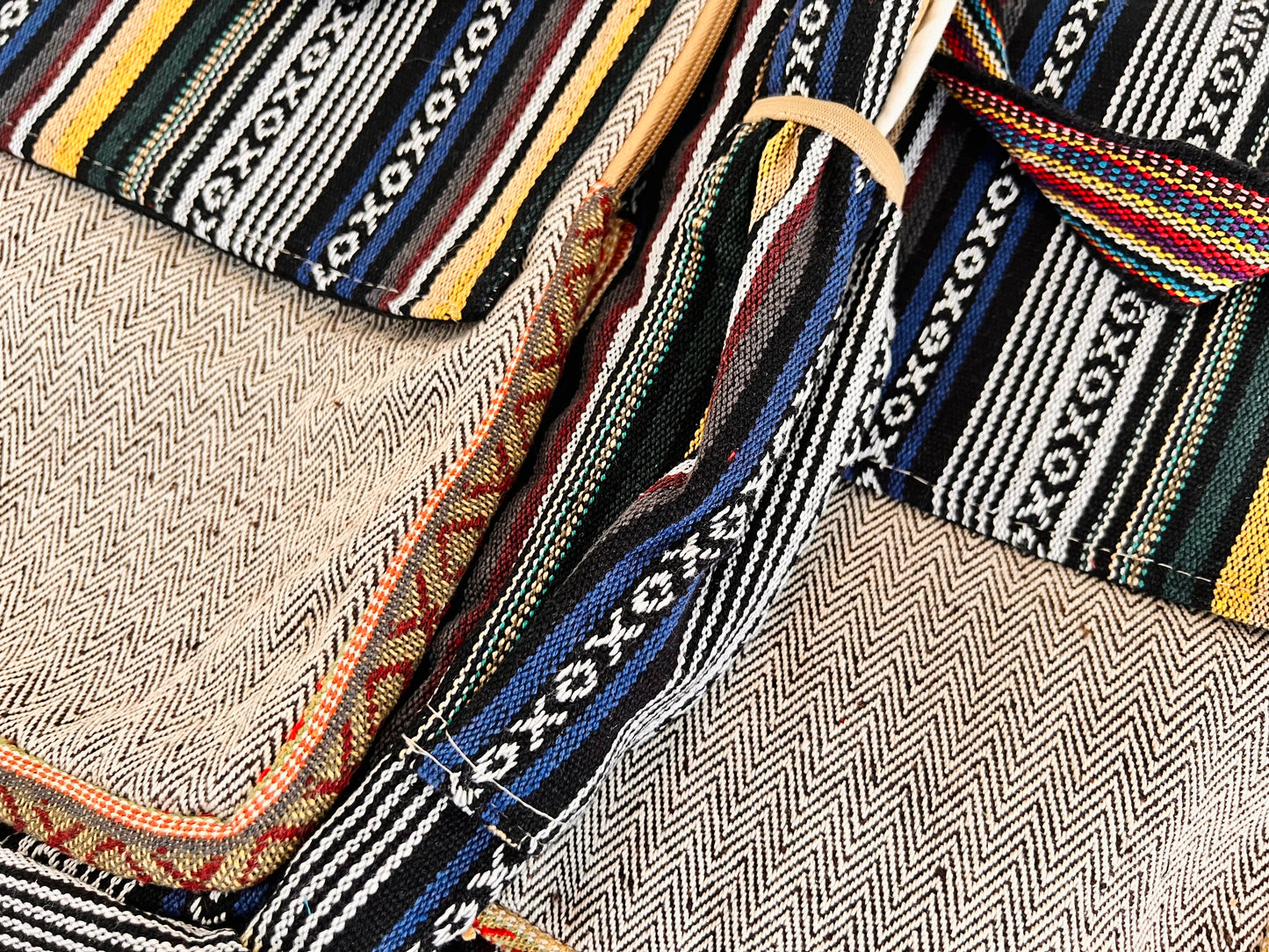 Handmade Nepalese Gheri Cotton Backpack