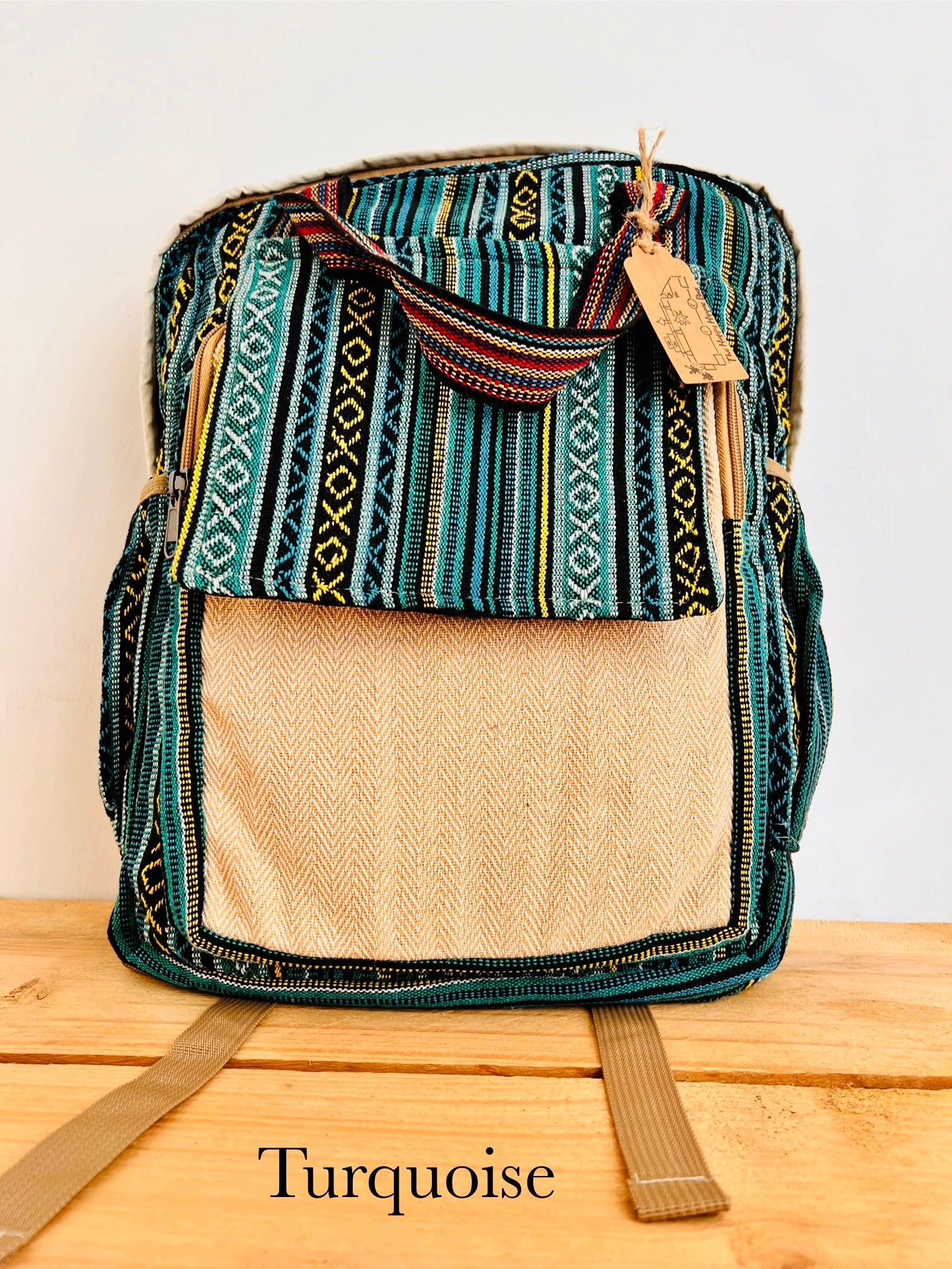 Handmade Fair Trade Ethically Sourced Bohemian Hippie Backpack 
