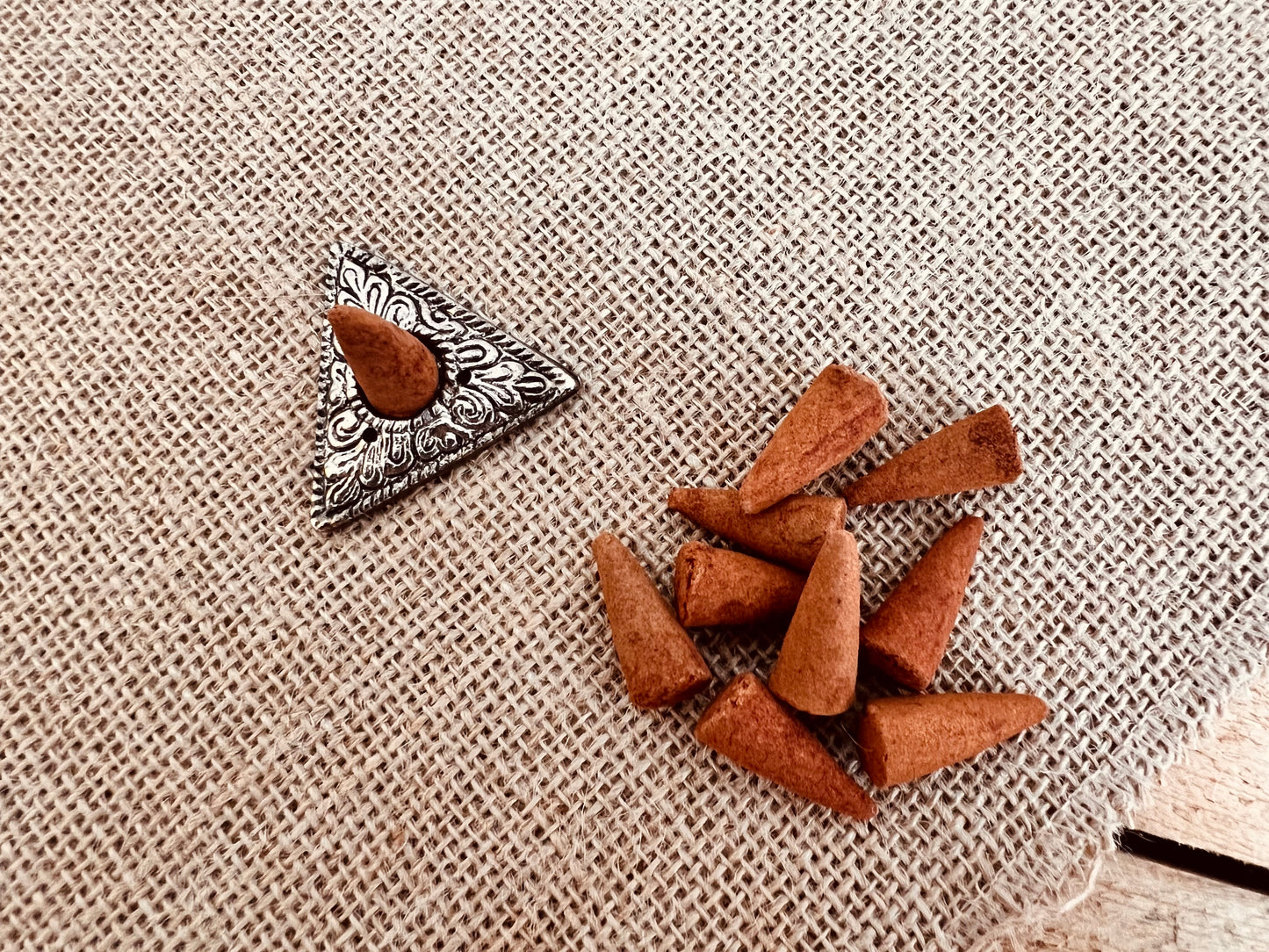 Mini Silver Incense Cone Holder