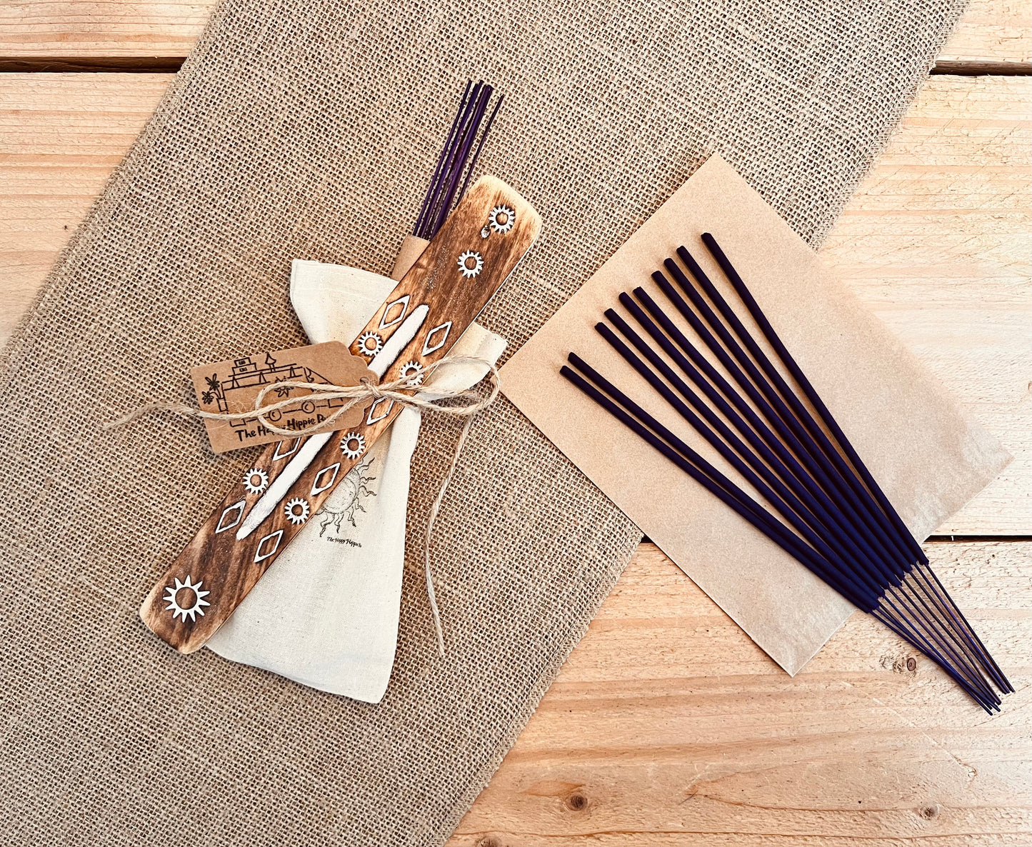 Wild Fig & Vine - Fruity Floral Premium Incense Sticks - Hand Dipped, Plastic-Free, Slow 1 Hour Burn