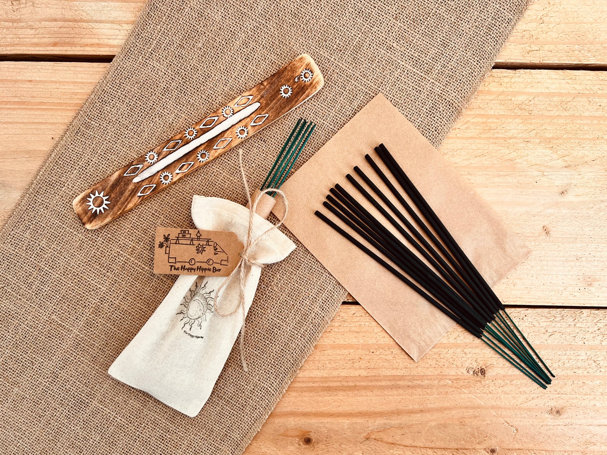 Handmade Fair Trade Hand Dipped Incense Sticks Long Slow Burn Premium Incense Joss Sticks Nordic Forest Plastic Free Packaging Vegan Gift 