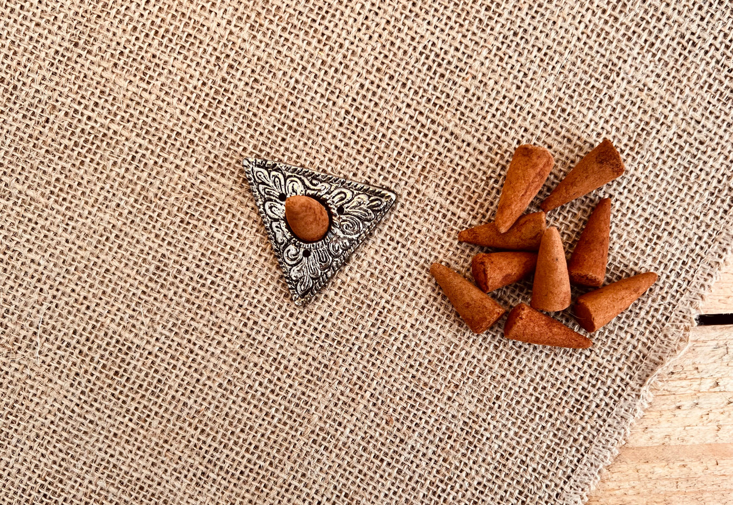 Mini Silver Incense Cone Holder