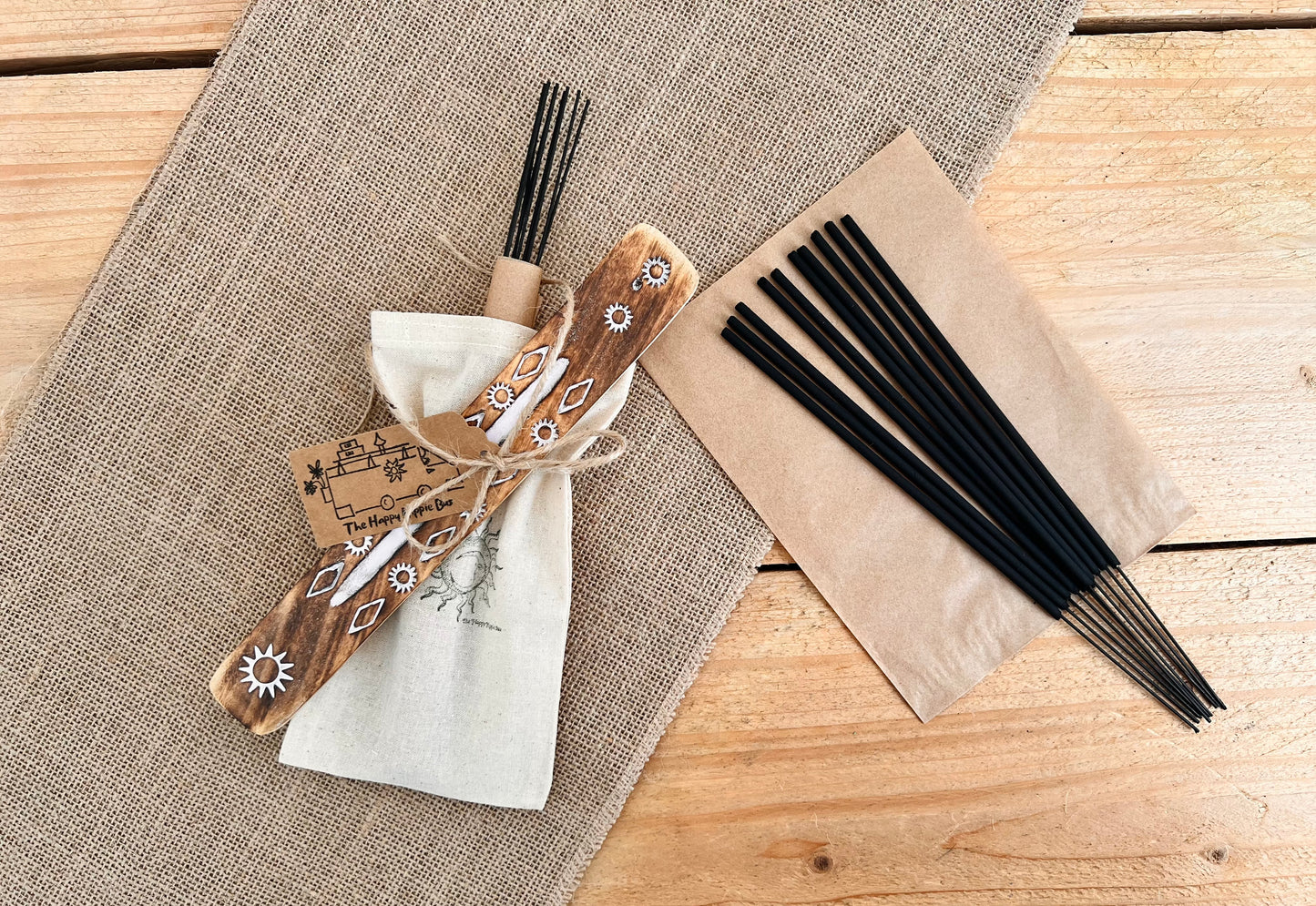 Black Pomegranate Hand Dipped Incense Sticks Fruity Spiced Scent Handmade Vegan Eco
