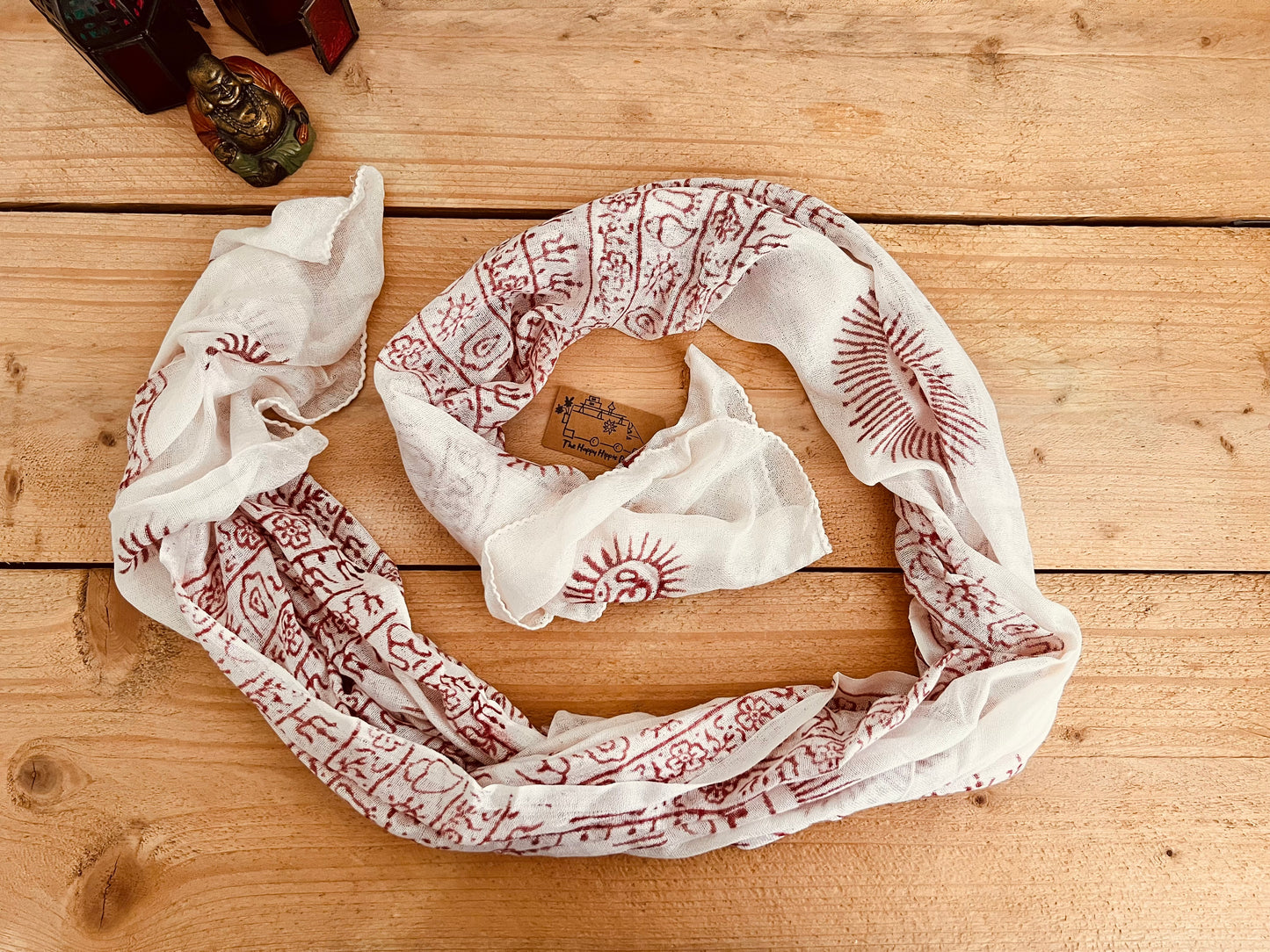 Prayer Print Boho Scarf